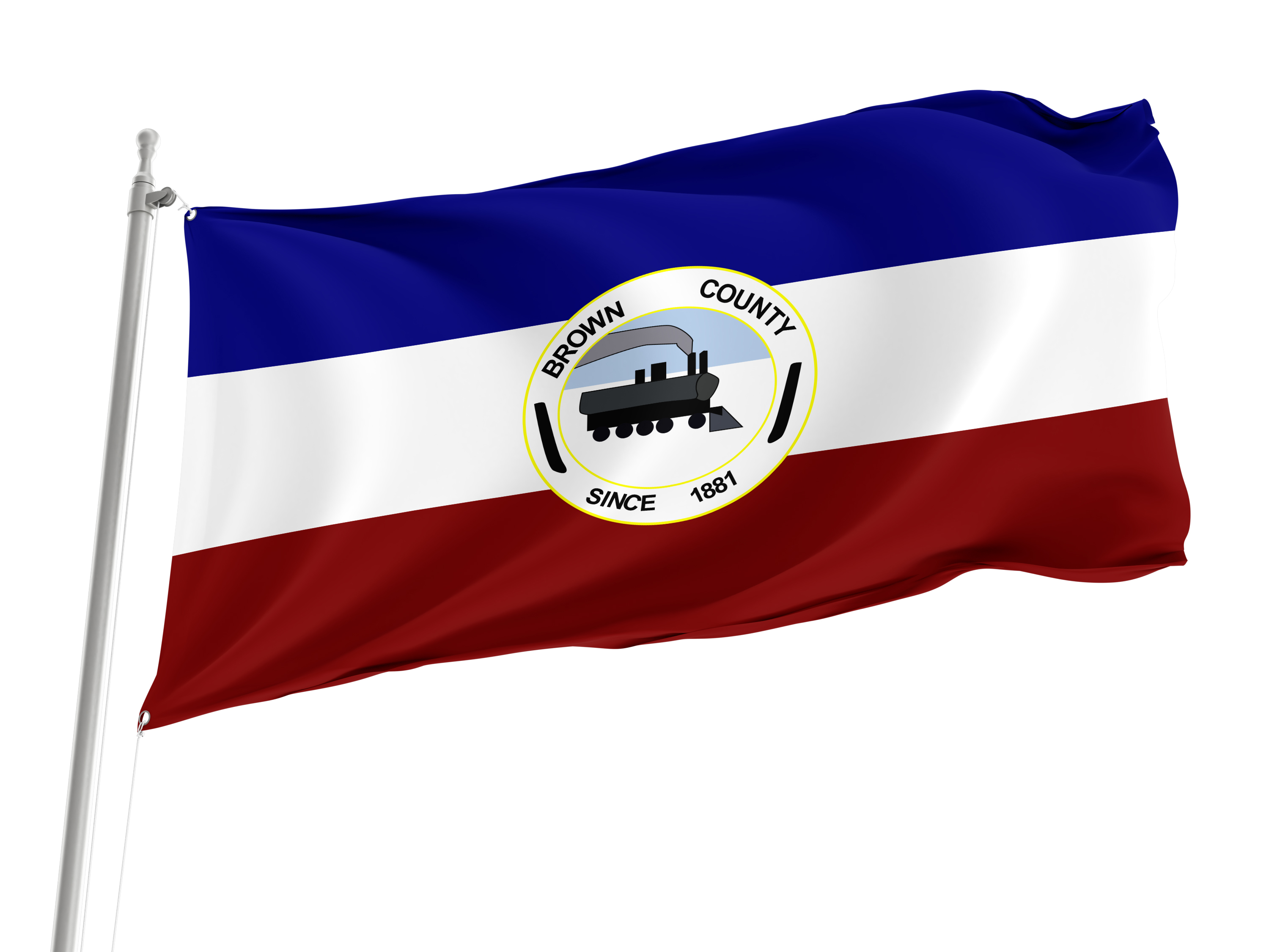 Brown County, South Dakota Flag for Indoor & Outdoor Use