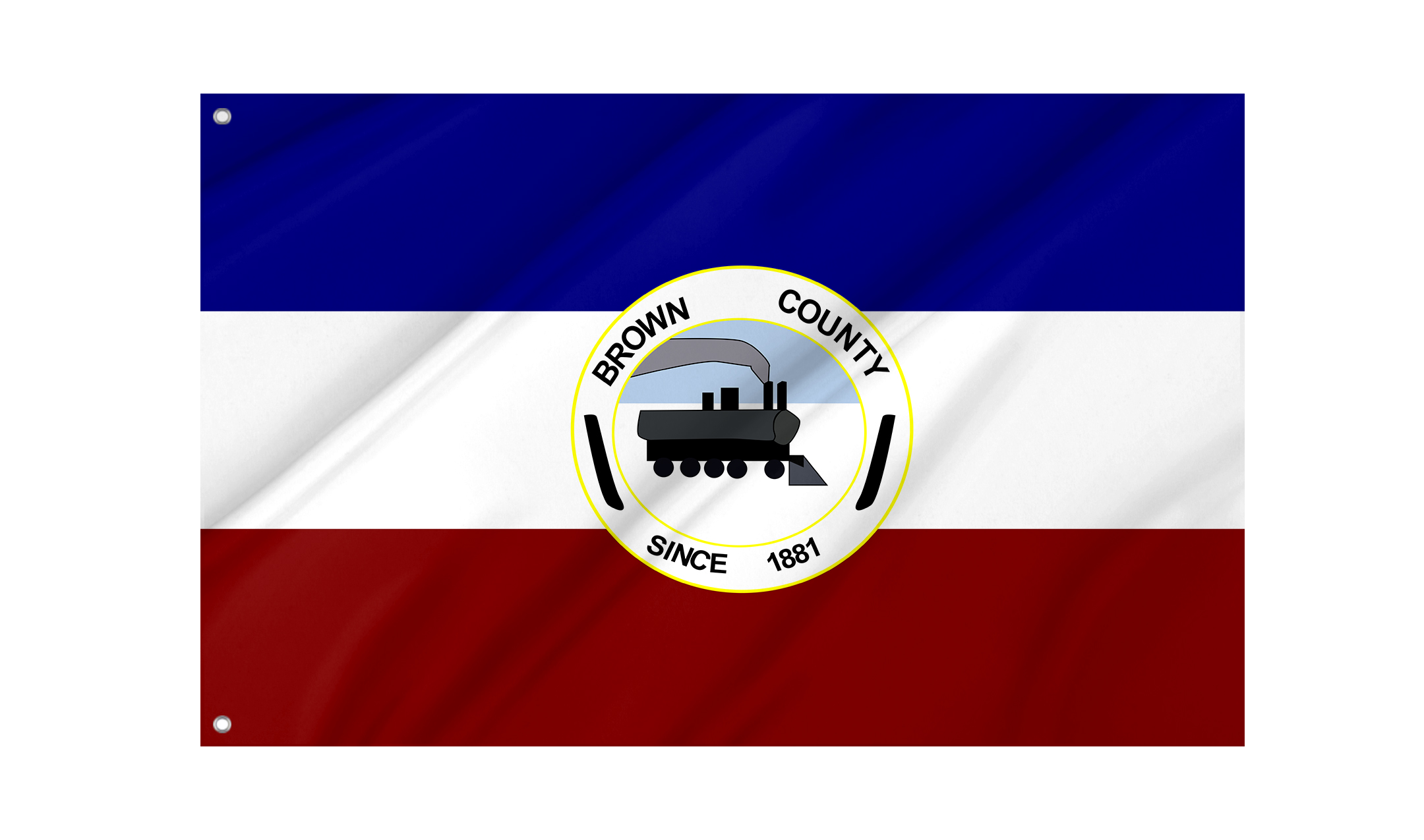 Brown County, South Dakota Flag for Indoor & Outdoor Use