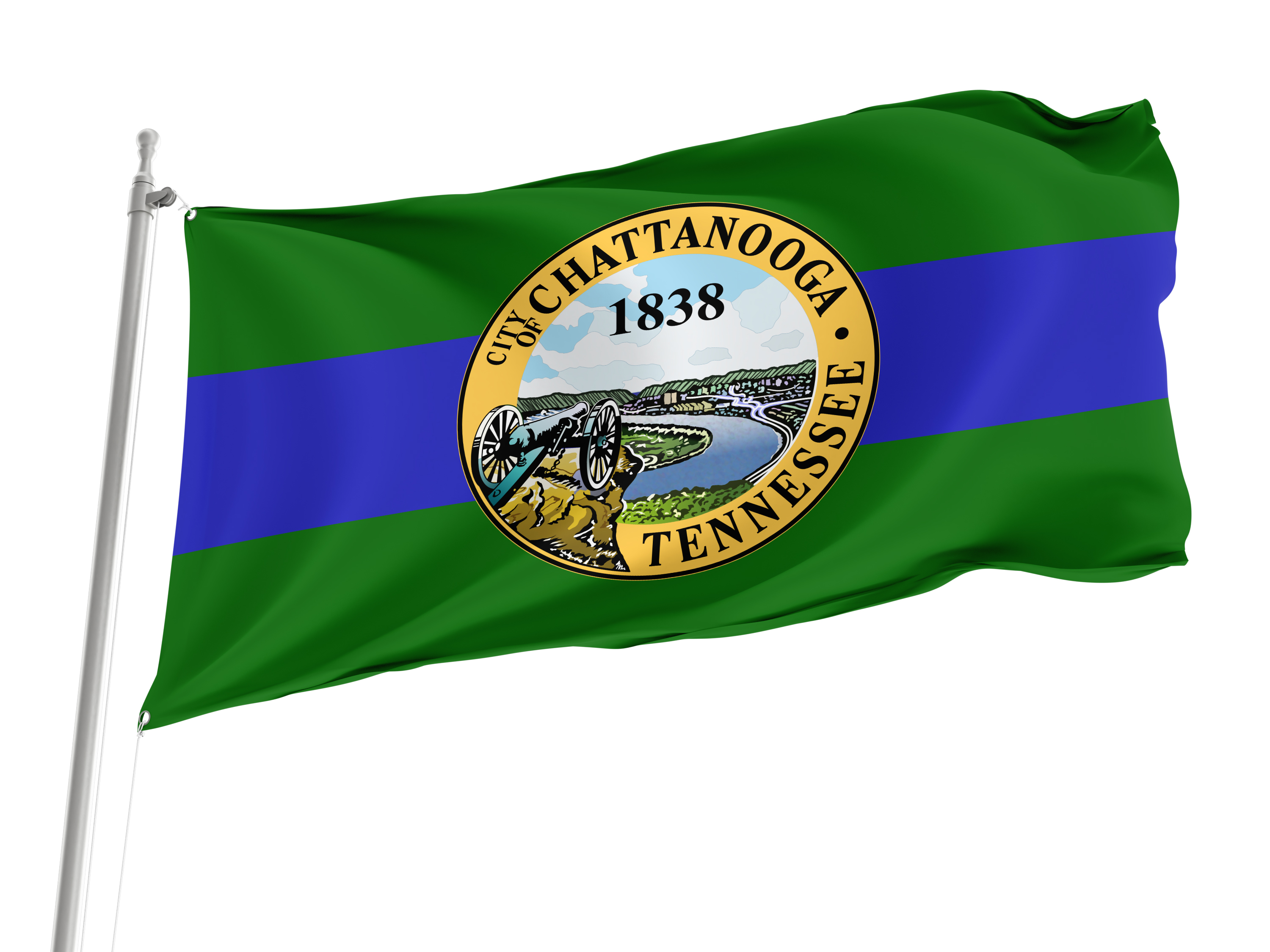 Chattanooga, Tennessee Flag for Indoor & Outdoor Use