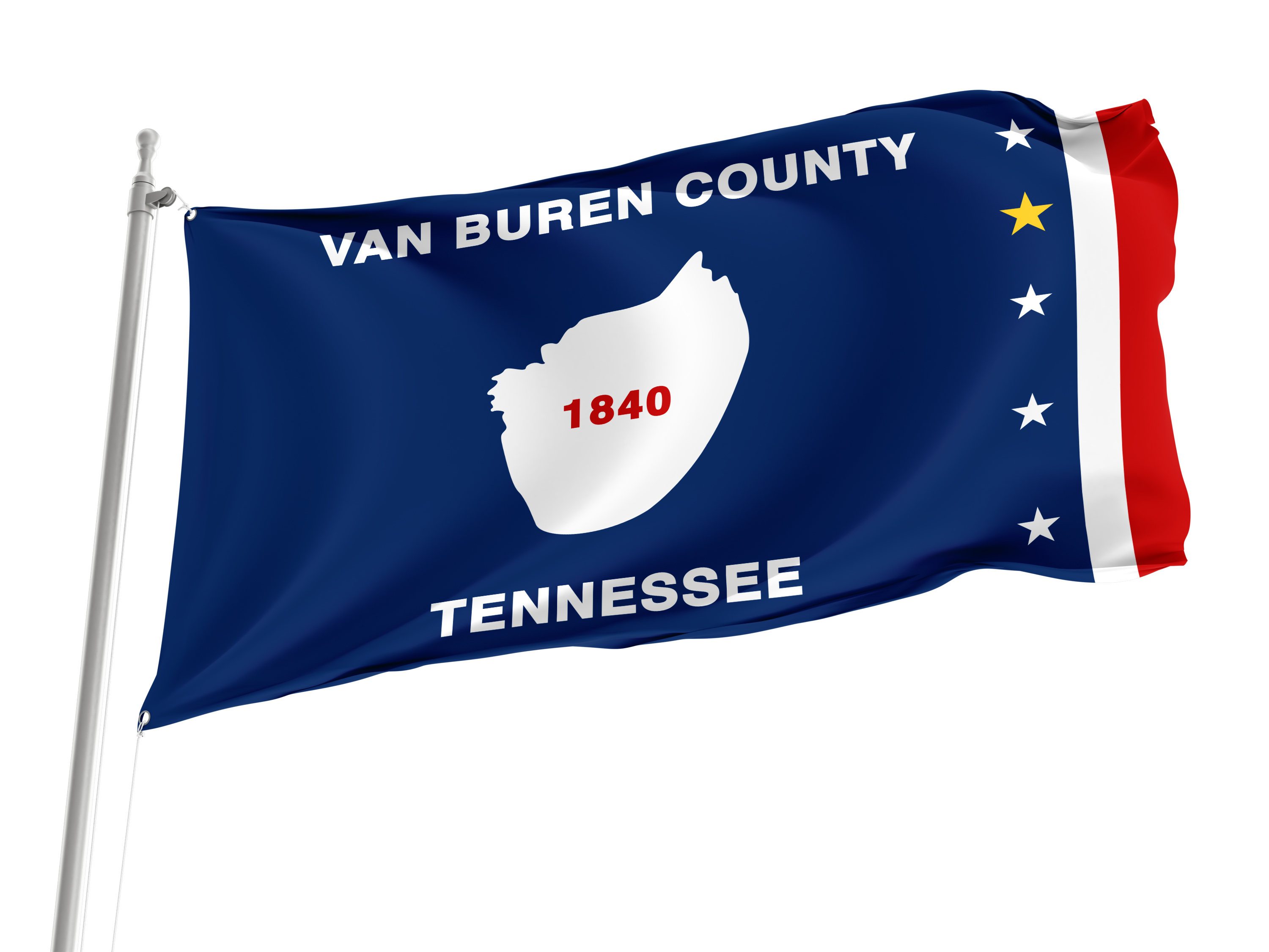 Van Buren County, Tennessee Flag for Indoor & Outdoor Use