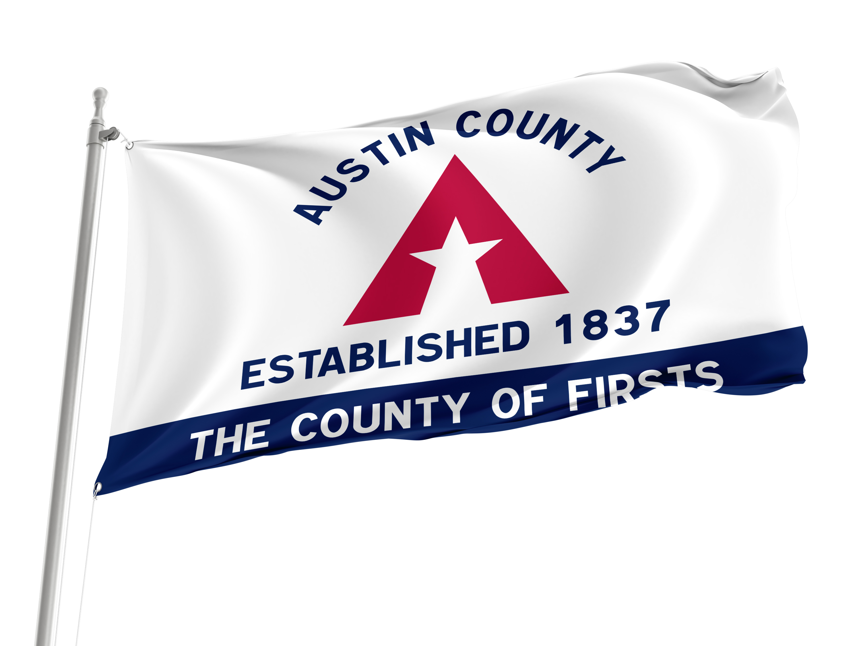 Austin County Flag for Indoor & Outdoor Use