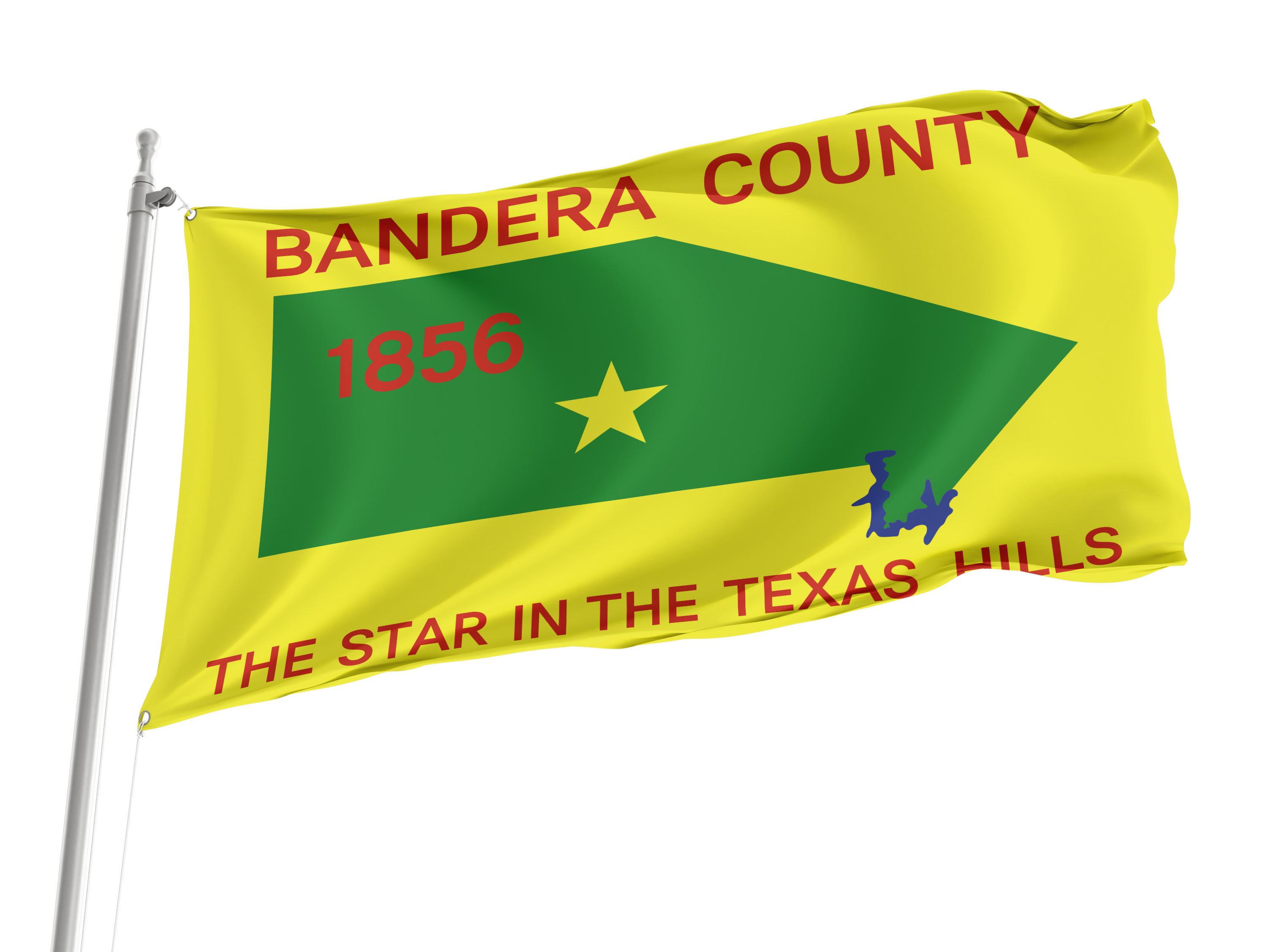 Bandera County Flag for Indoor & Outdoor Use