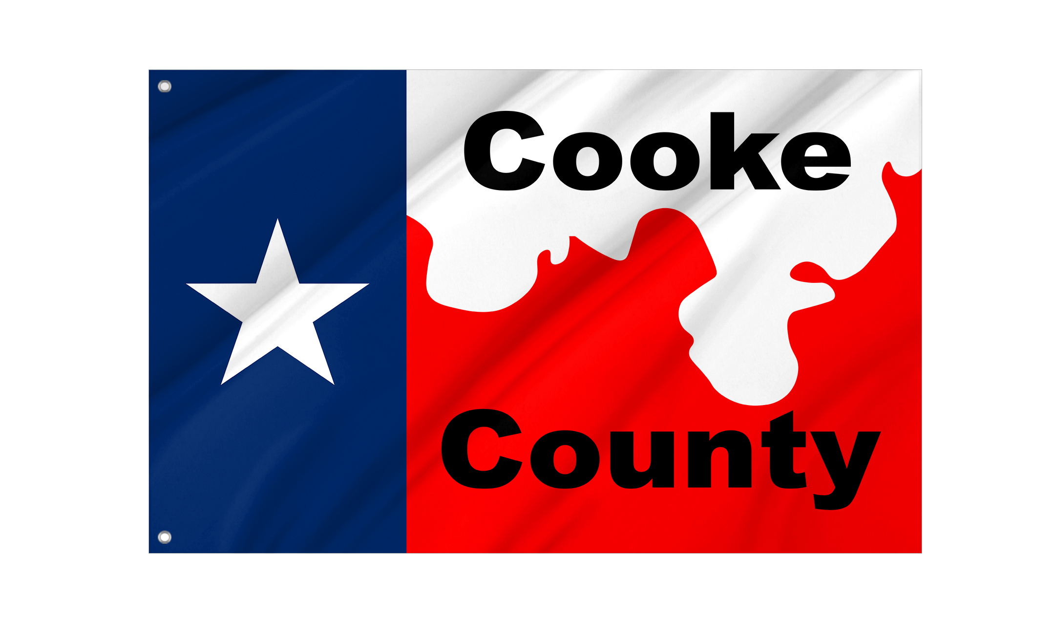 Cooke County Flag for Indoor & Outdoor Use