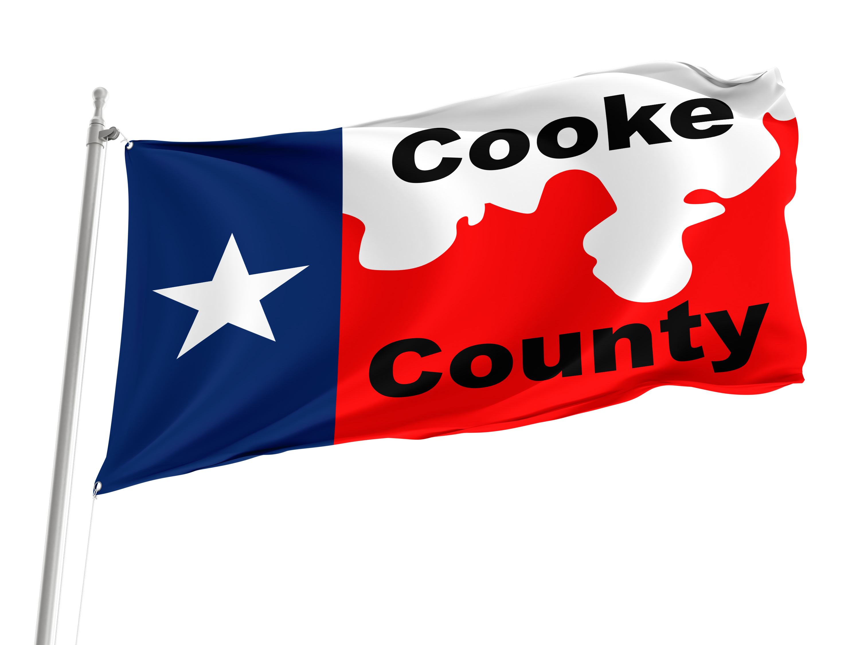 Cooke County Flag for Indoor & Outdoor Use
