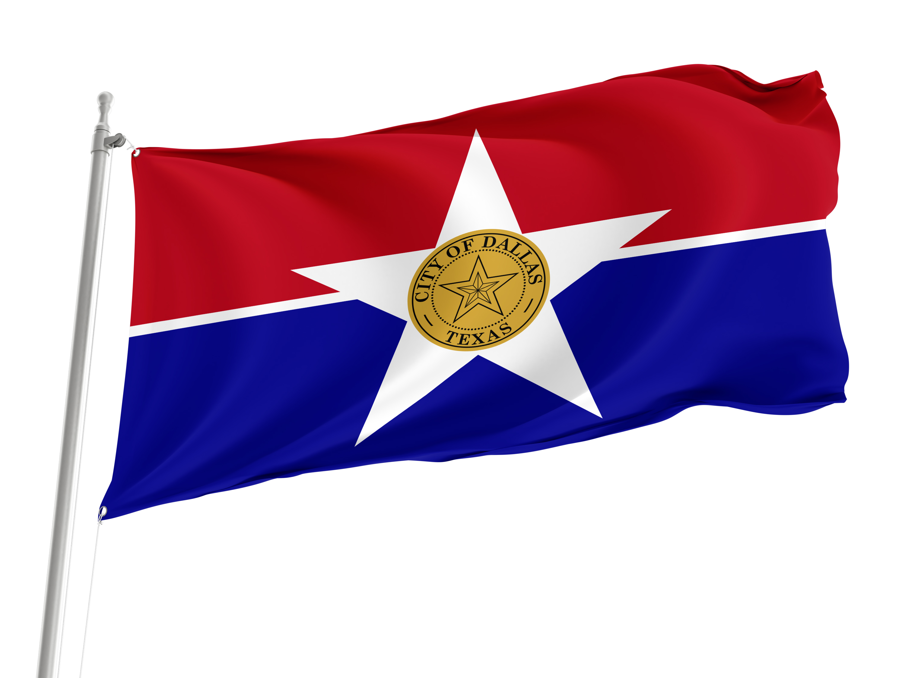Dallas City Flag for Indoor & Outdoor Use