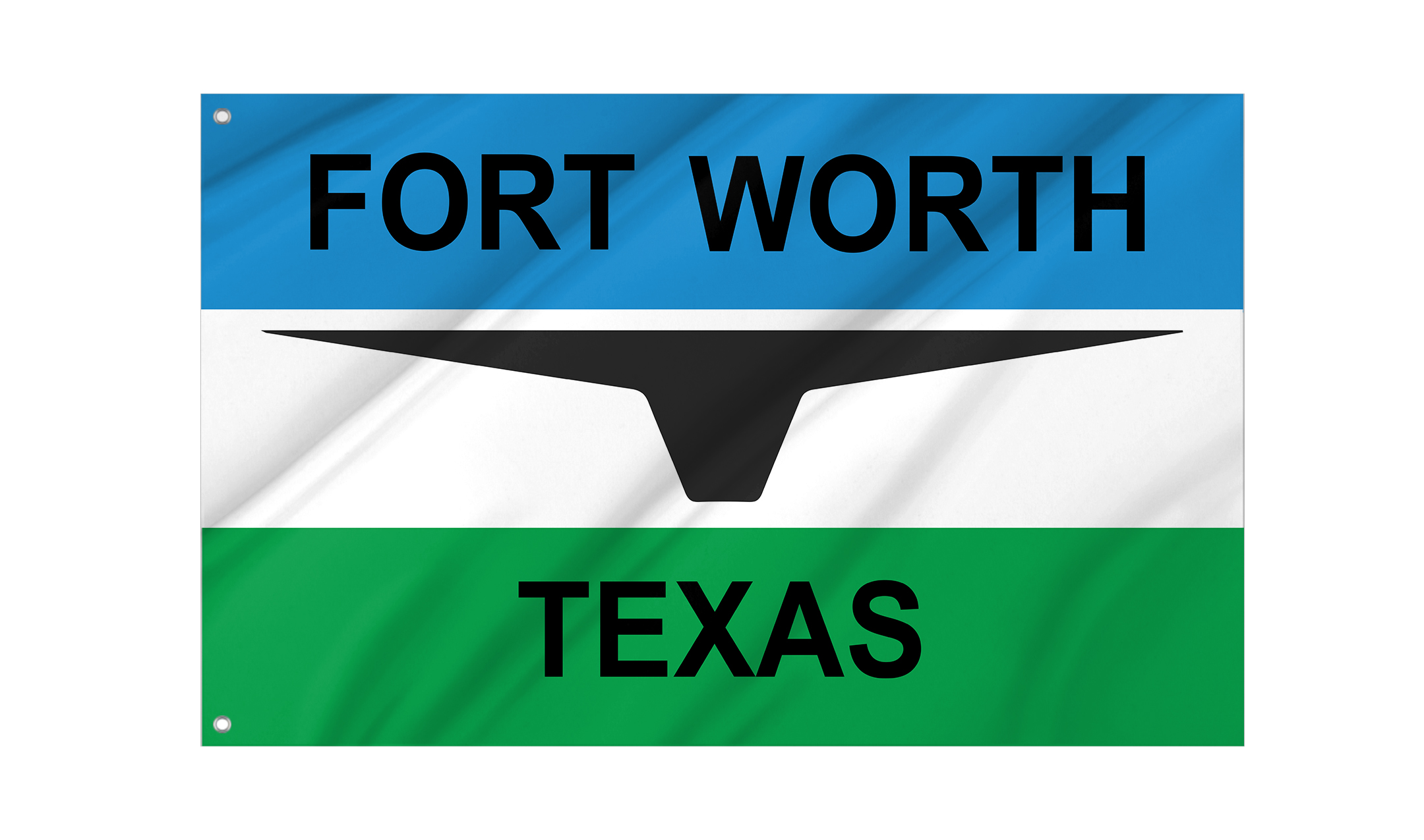 Fort Worth 1968-2004 Flag for Indoor & Outdoor Use