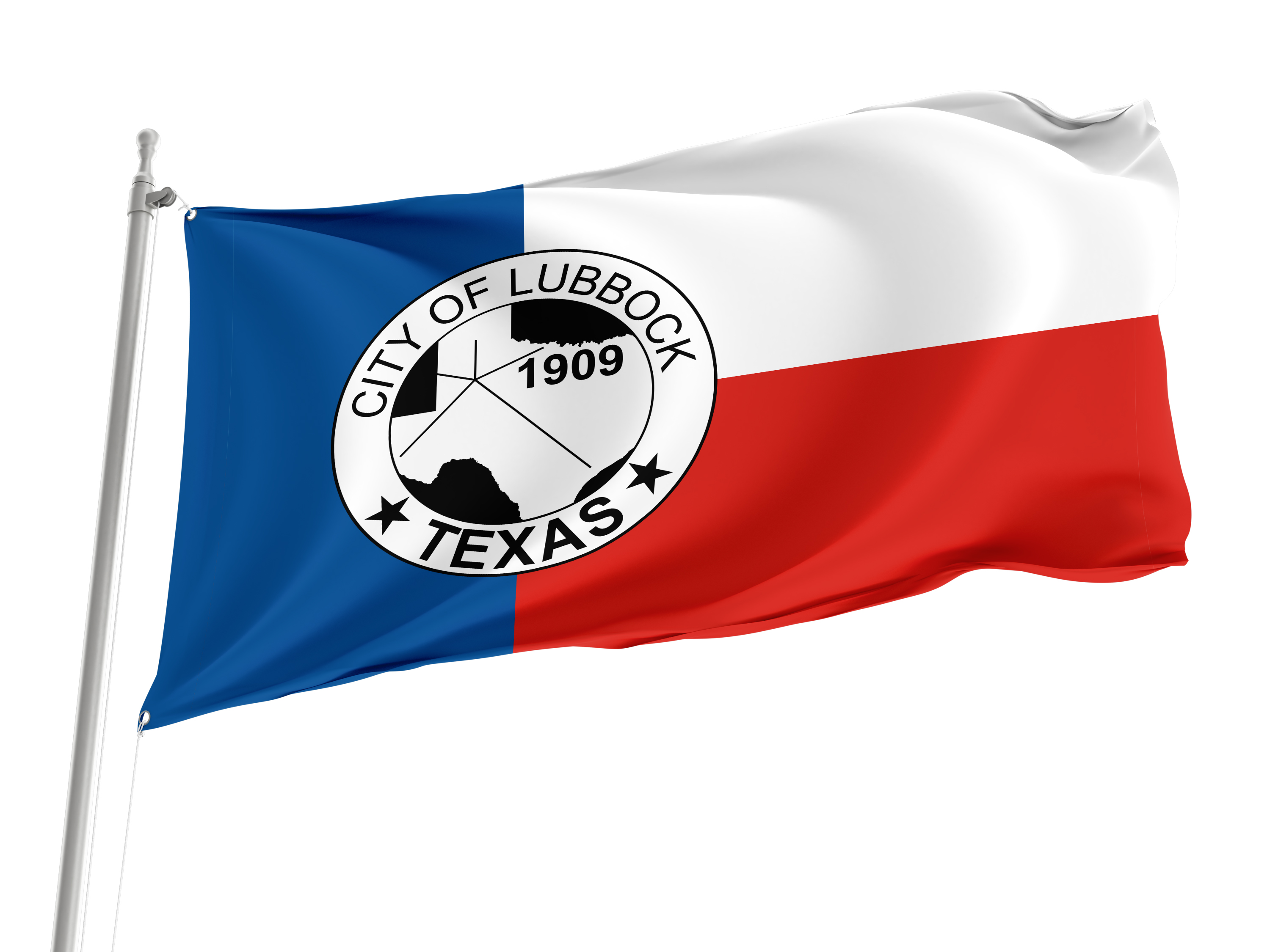 Lubbock City Flag for Indoor & Outdoor Use