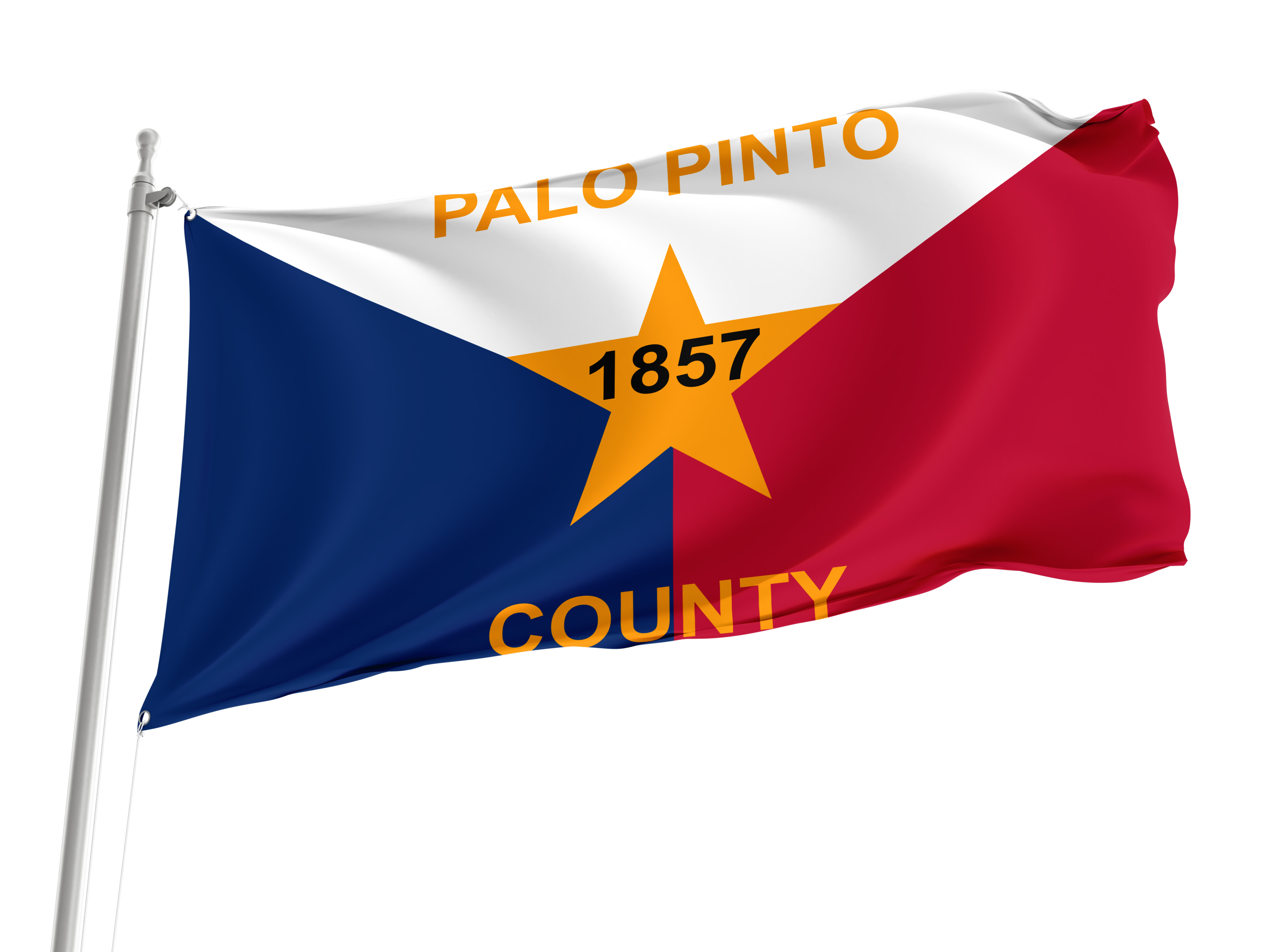 Palo Pinto County Flag for Indoor & Outdoor Use