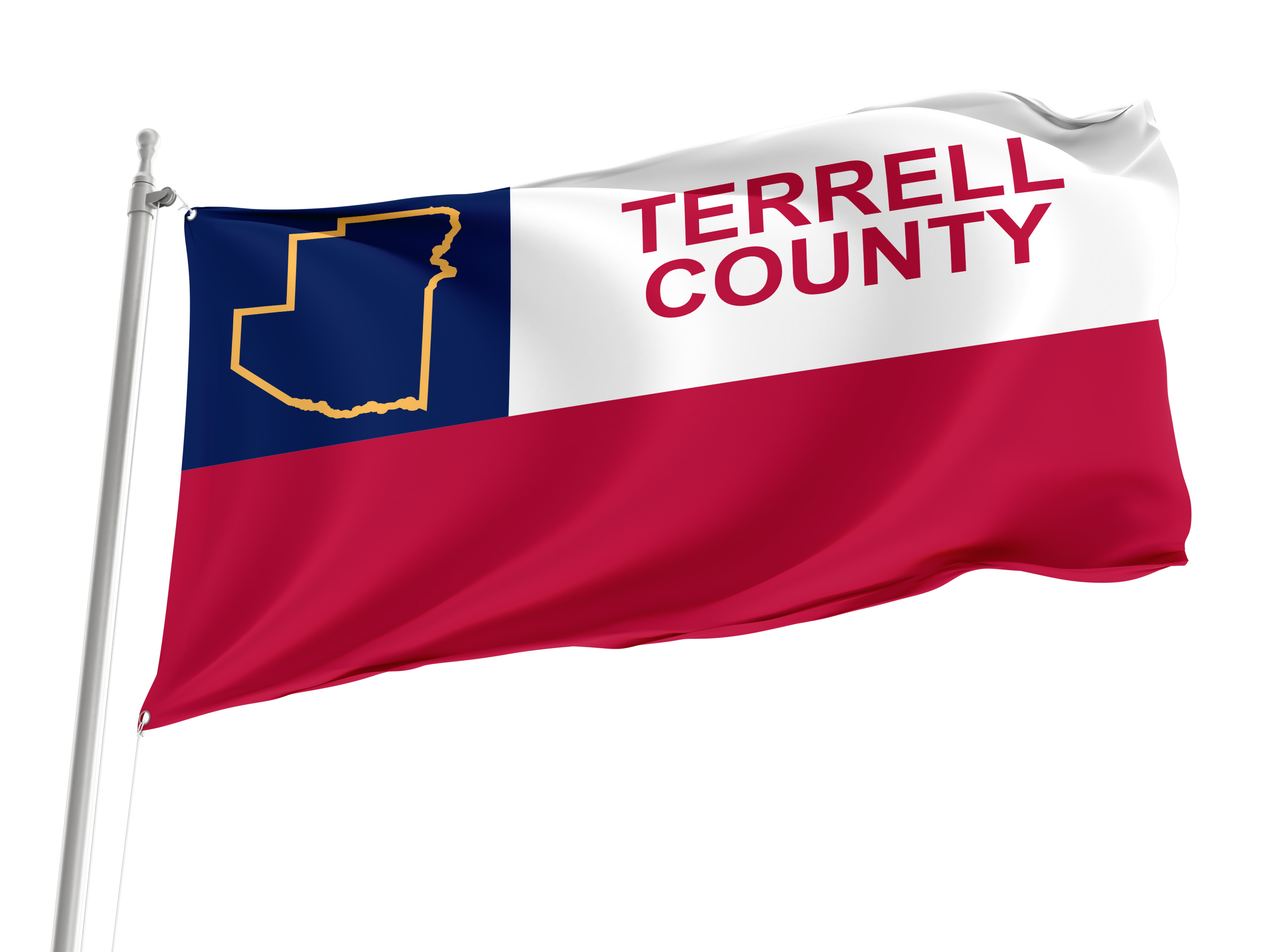 Terrell County Flag for Indoor & Outdoor Use