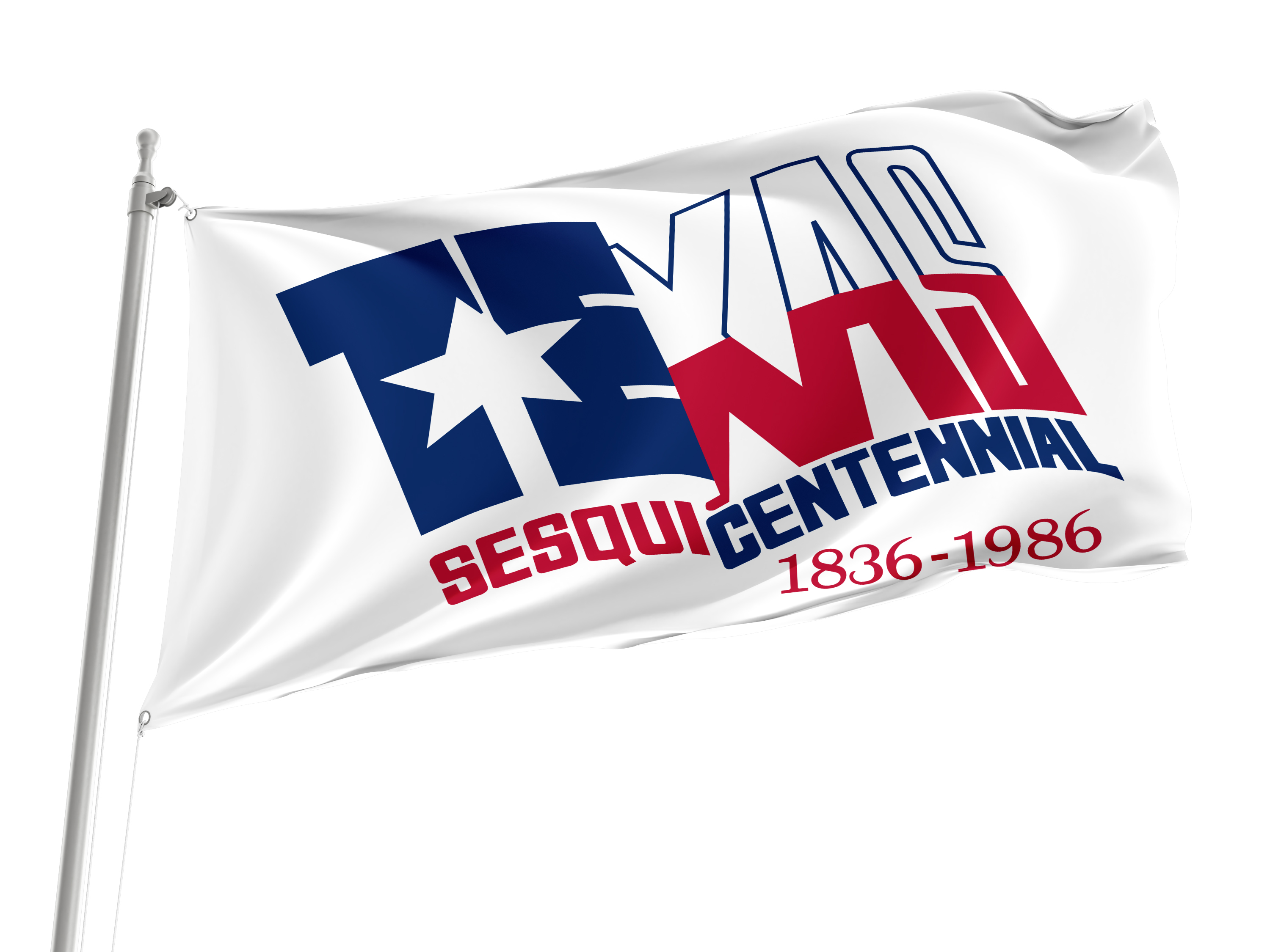 Texas Sesquicentennial Flag for Indoor & Outdoor Use