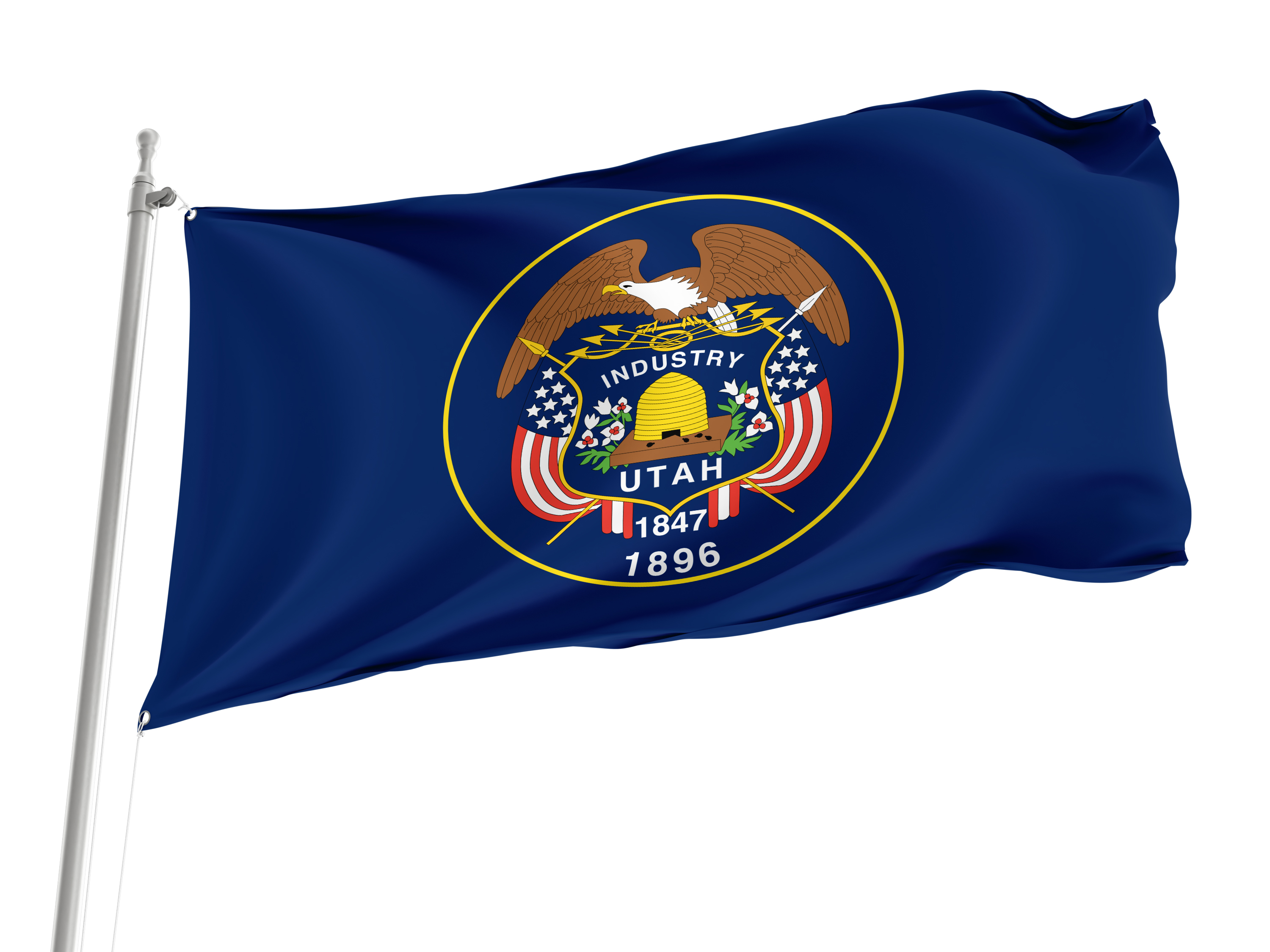 Utah 1922-2011 Flag for Indoor & Outdoor Use