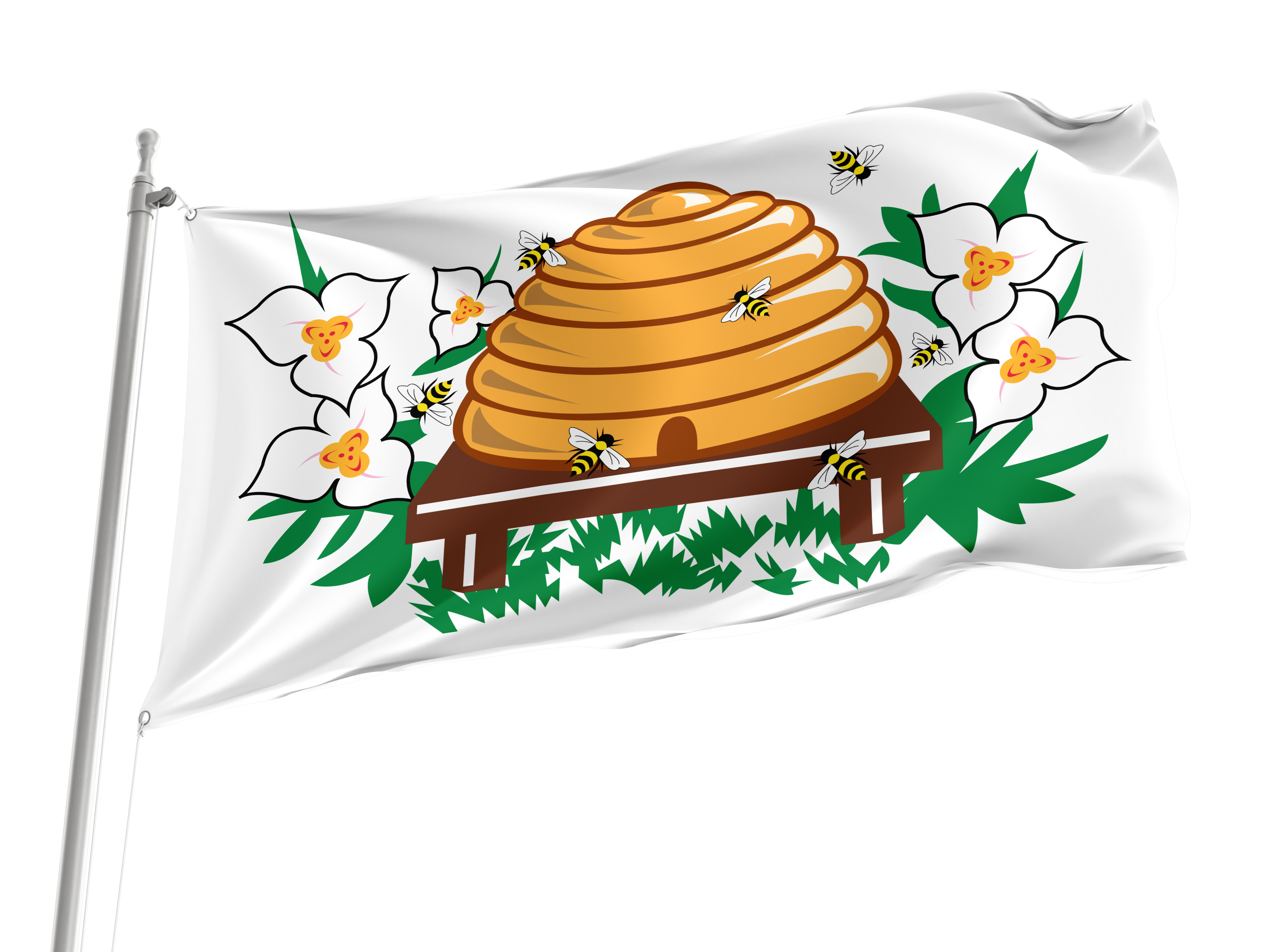 Utah Arms Flag for Indoor & Outdoor Use