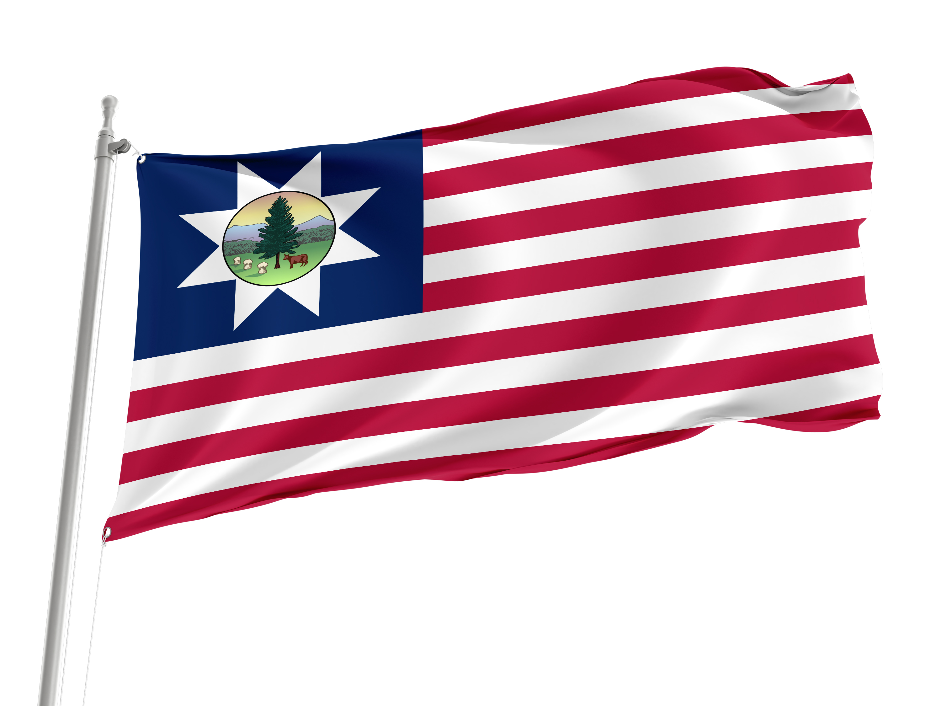 Vermont 1837-1923 Flag for Indoor & Outdoor Use