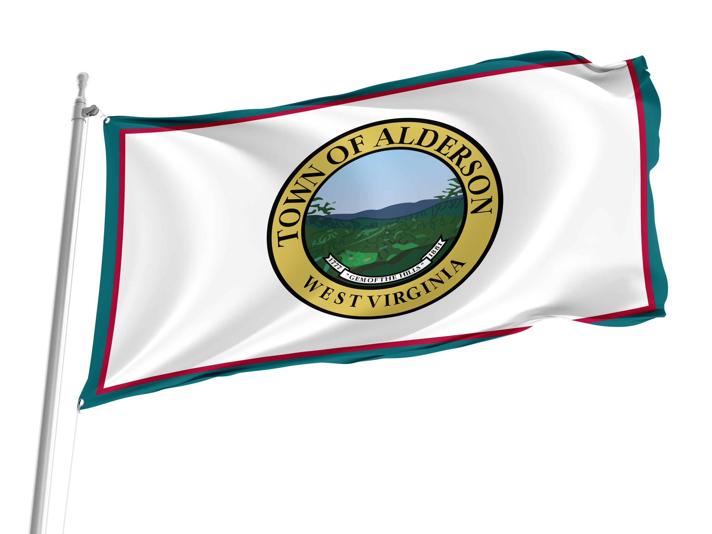 Alderson Town Flag for Indoor & Outdoor Use