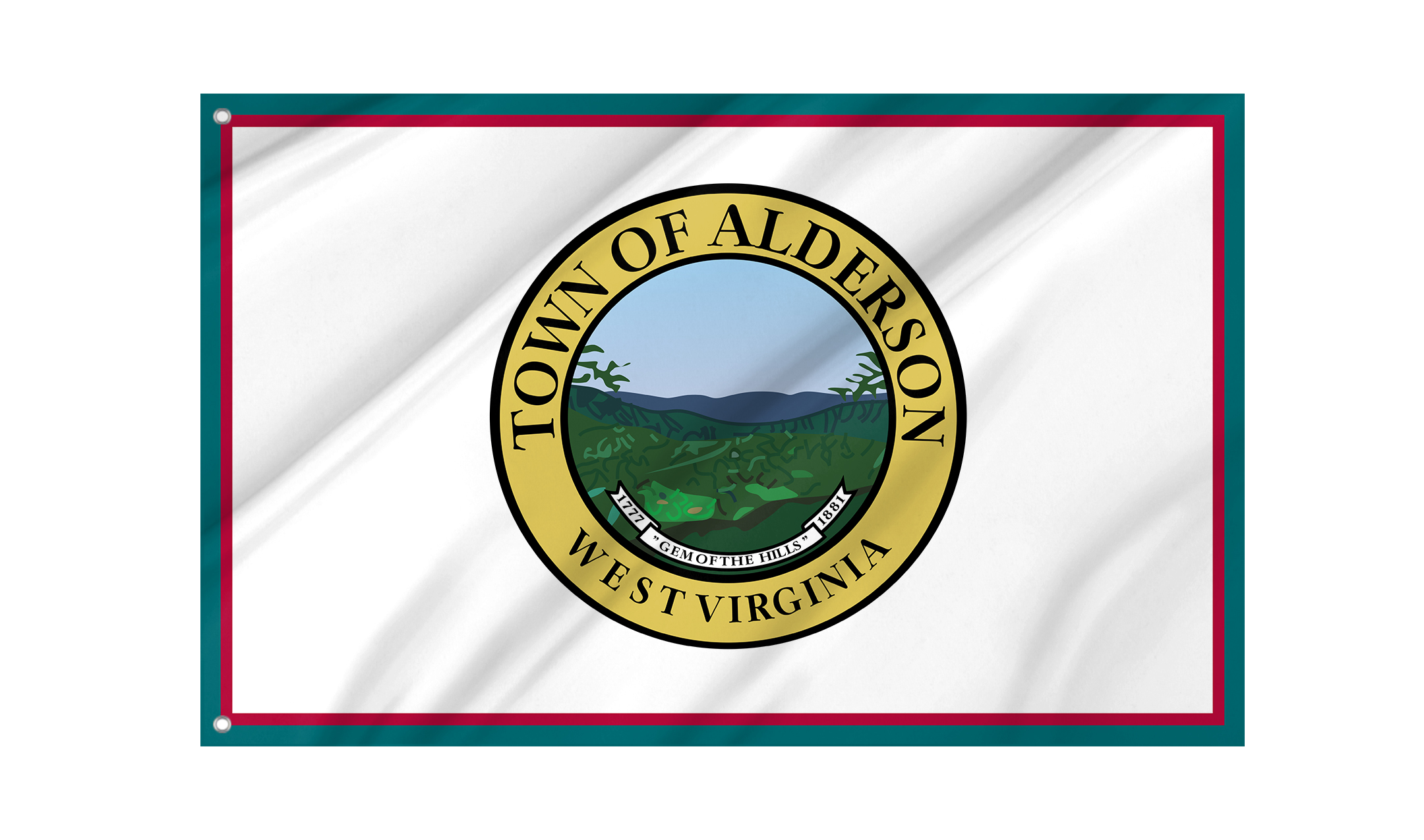 Alderson Town Flag for Indoor & Outdoor Use