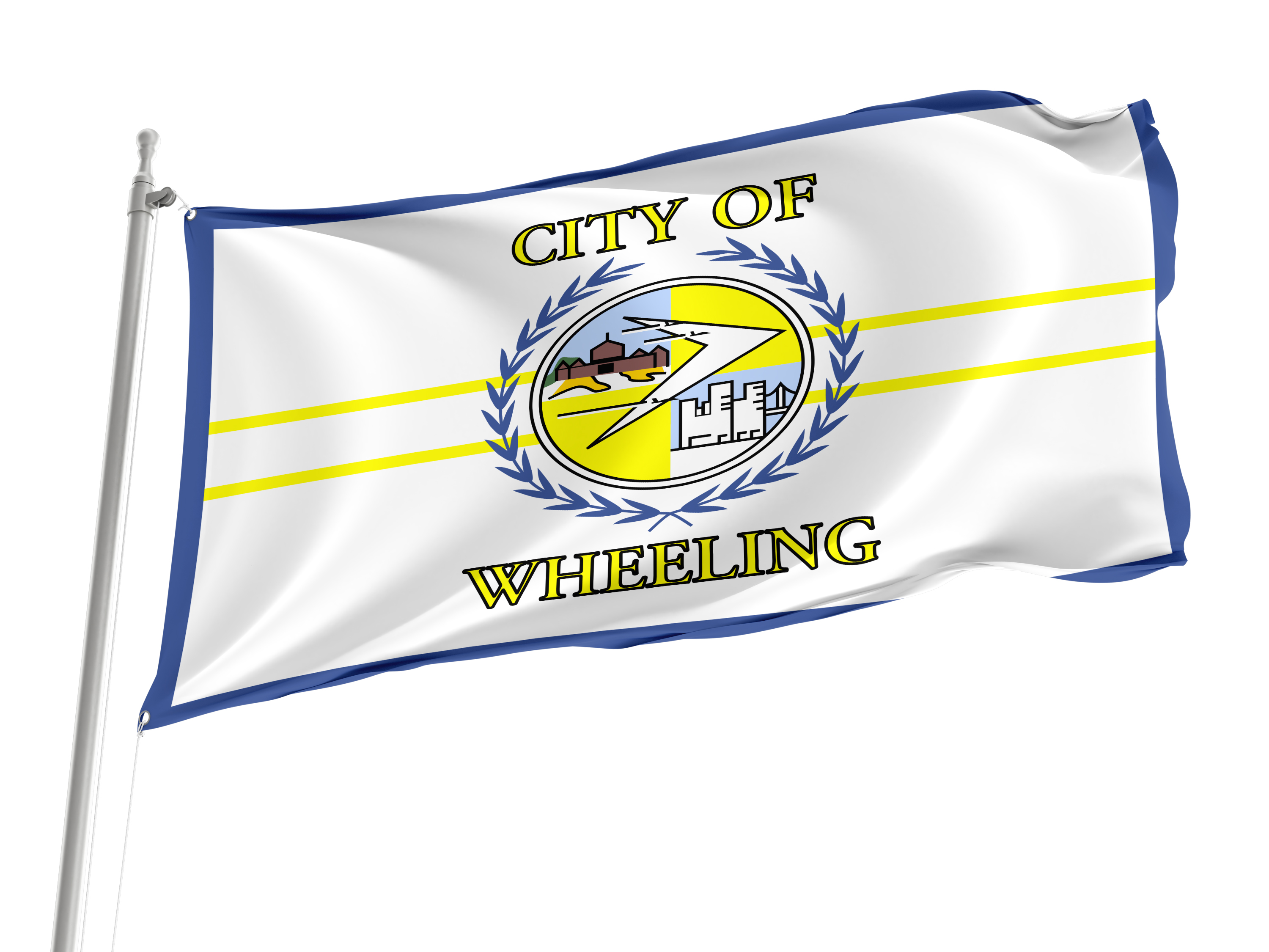 Wheeling City Flag for Indoor & Outdoor Use