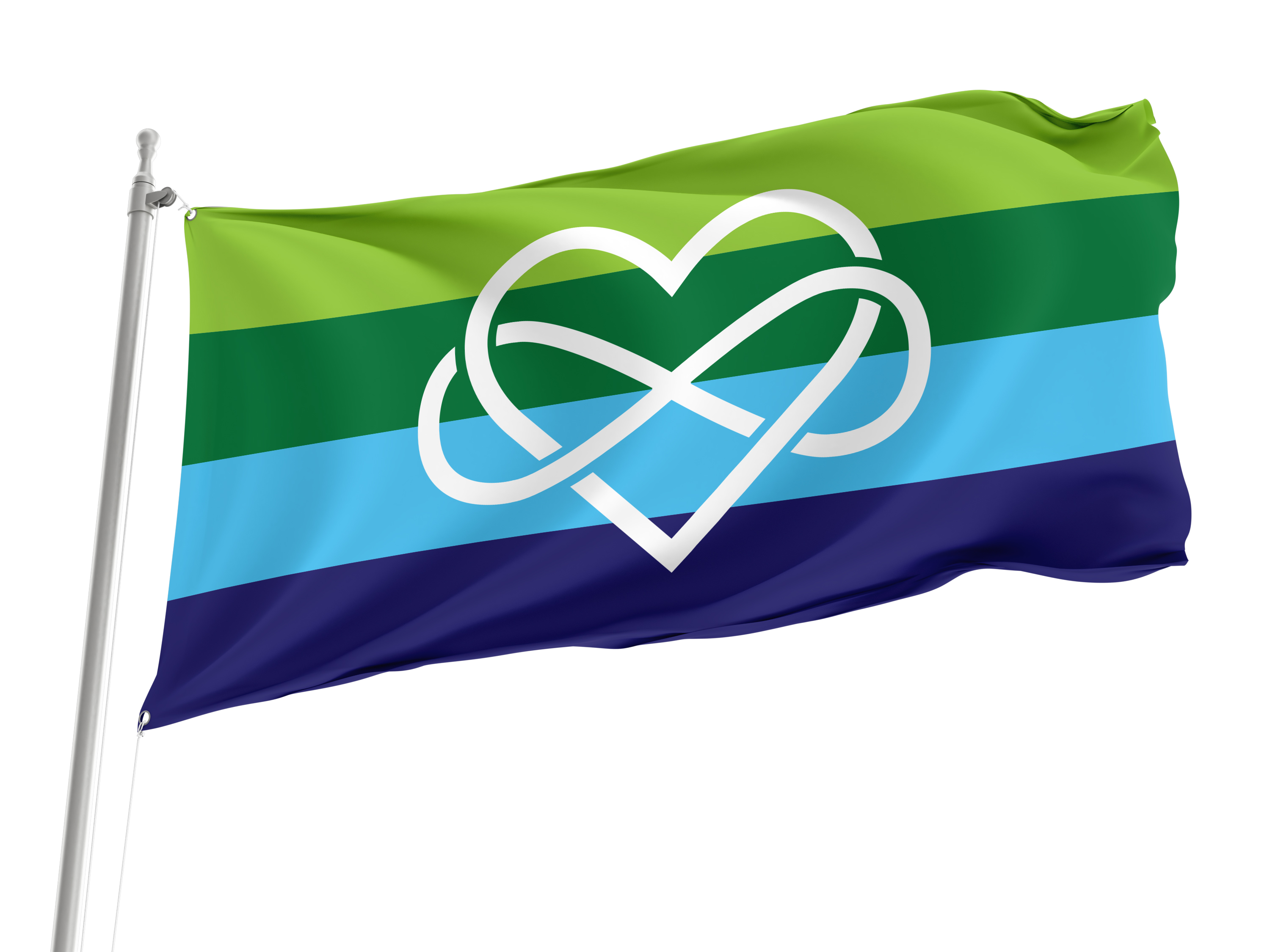 Polyamory Pride Flag for Indoor & Outdoor Use