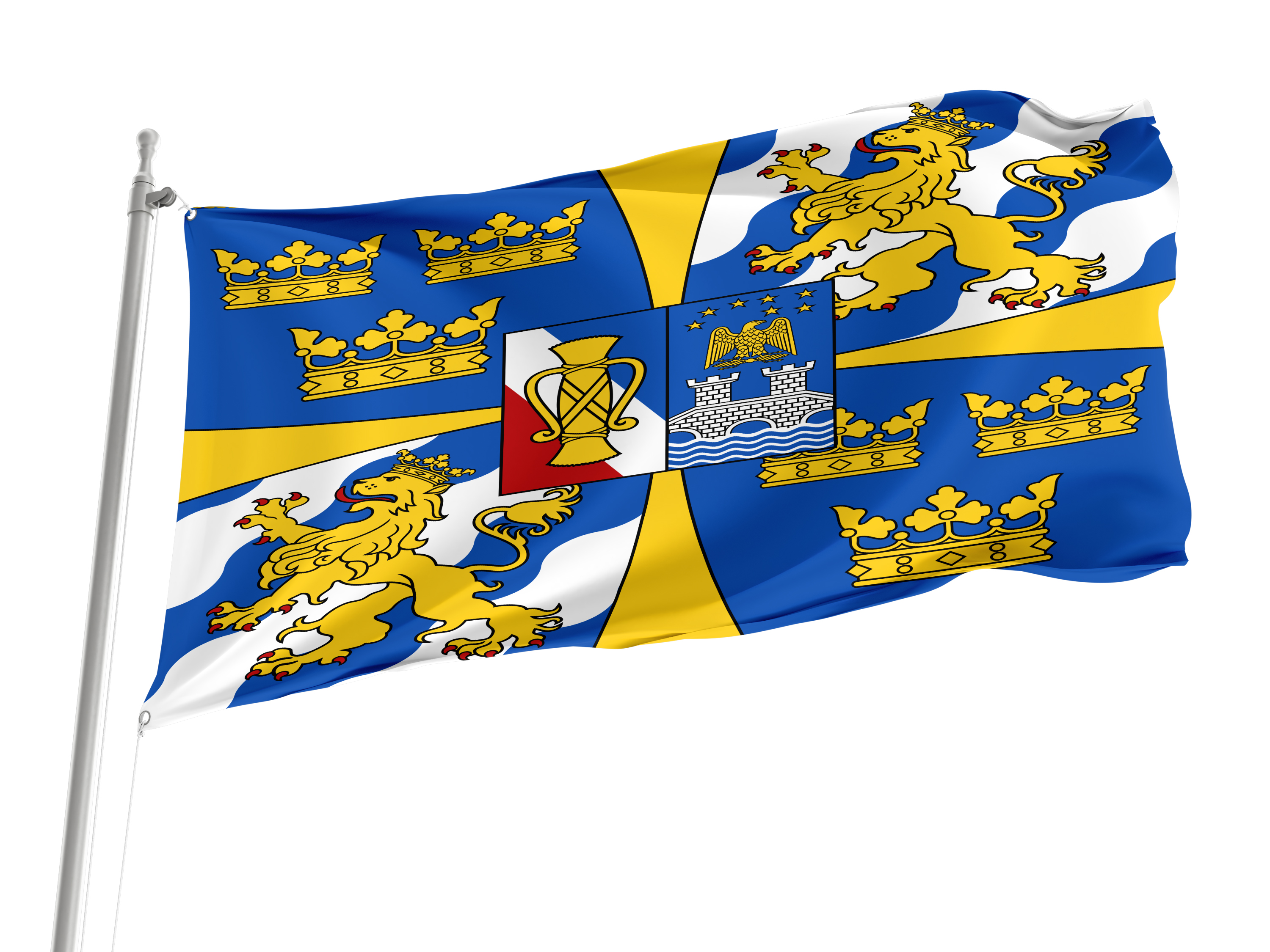 Swedish Monarch Flag for Indoor & Outdoor Use