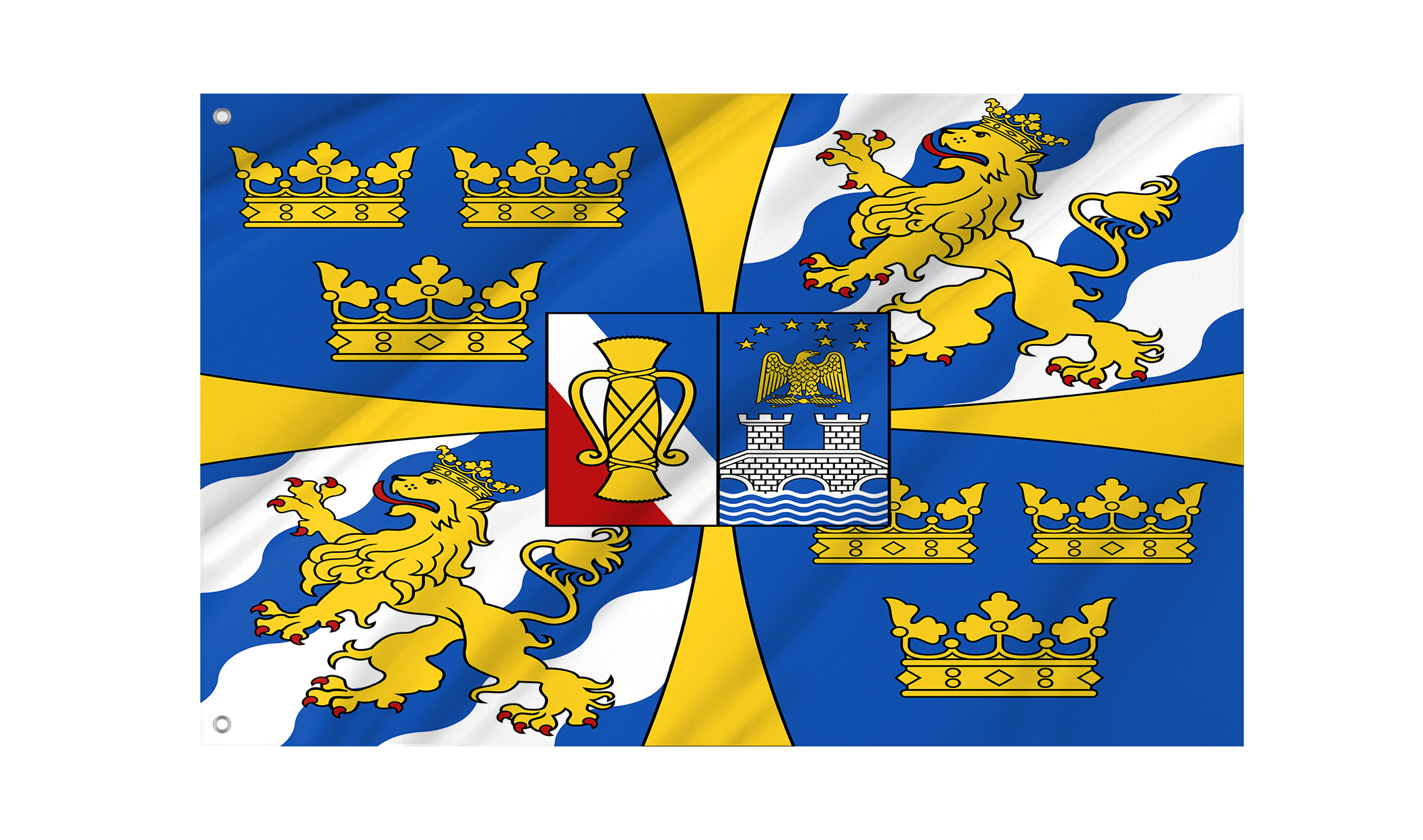 Swedish Monarch Flag for Indoor & Outdoor Use