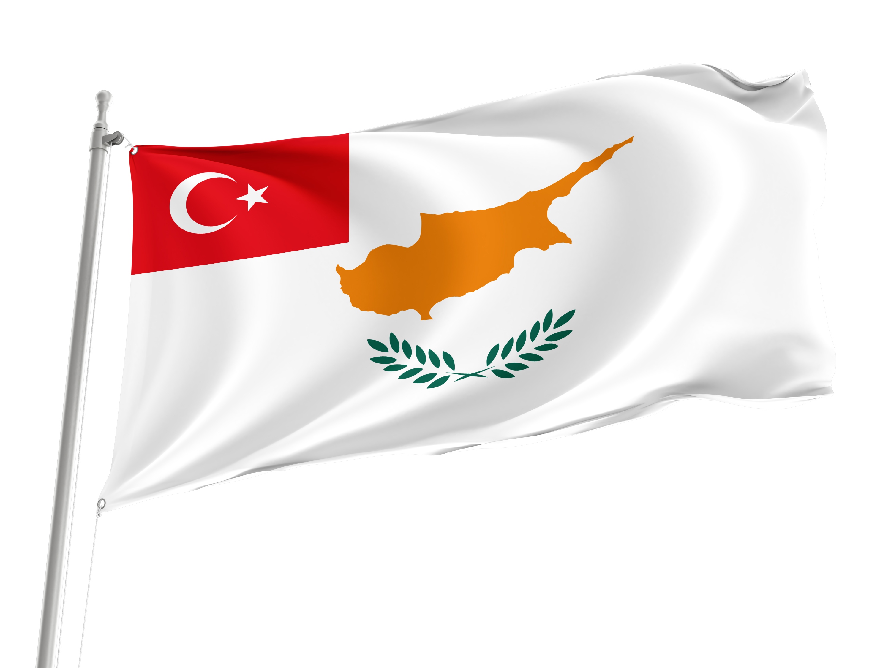 Turkish Republic of Northern Cyprus 1983 Flag for Indoor & Outdoor Use