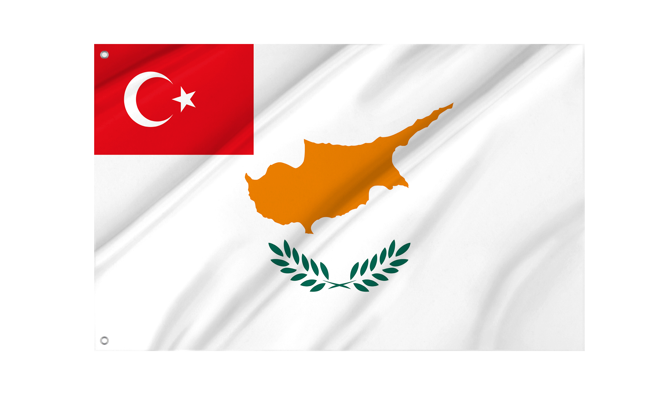 Turkish Republic of Northern Cyprus 1983 Flag for Indoor & Outdoor Use
