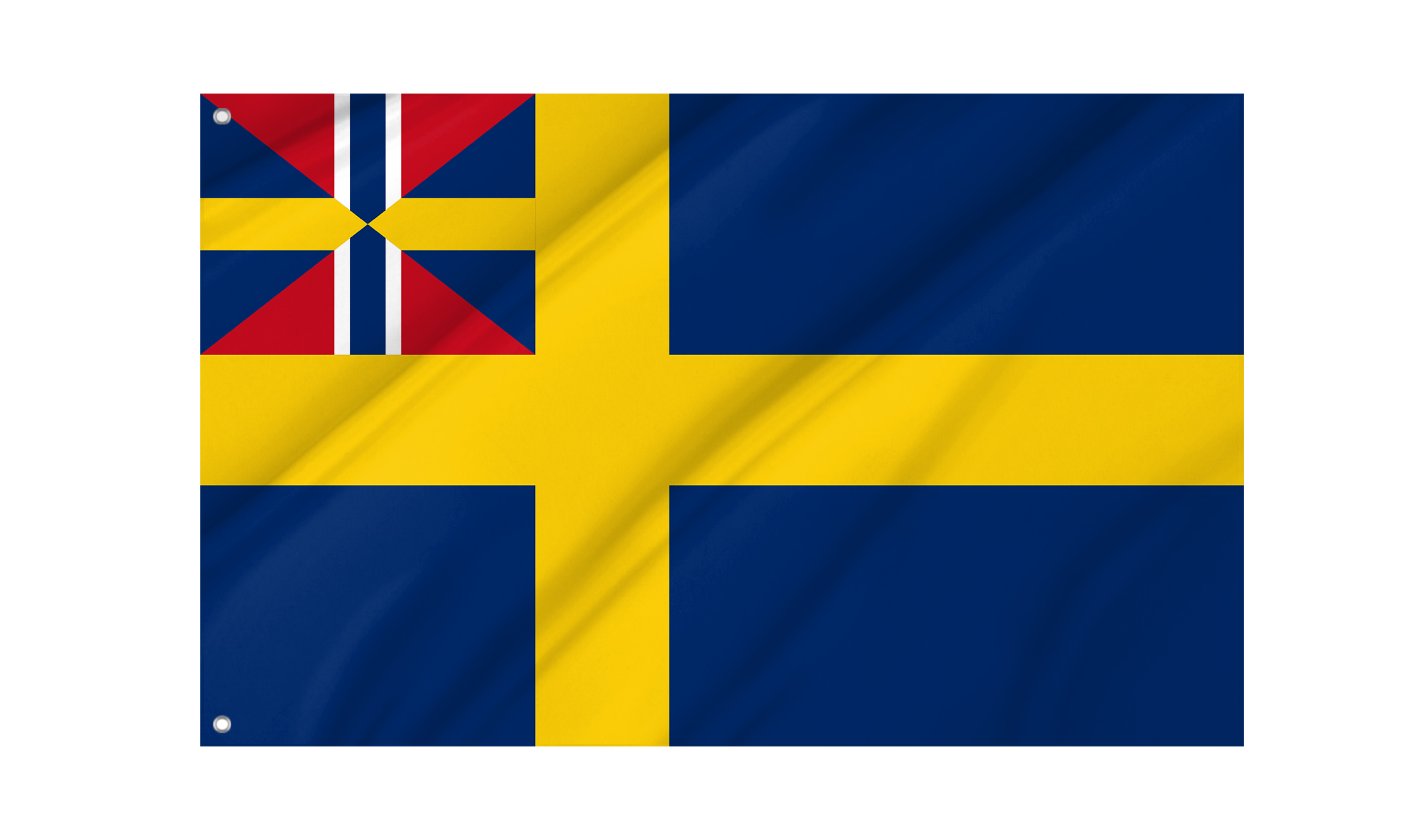 Swedish civil ensign 1844-1905 Flag for Indoor & Outdoor Use