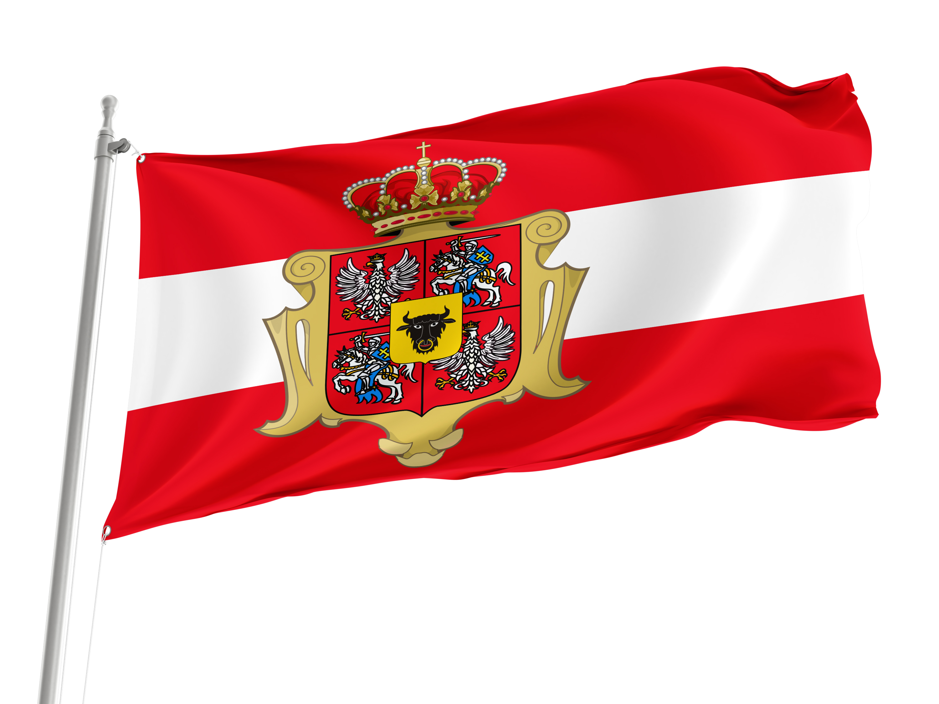 Polish-Lithuanian Commonwealth Wettin Flag for Indoor & Outdoor Use