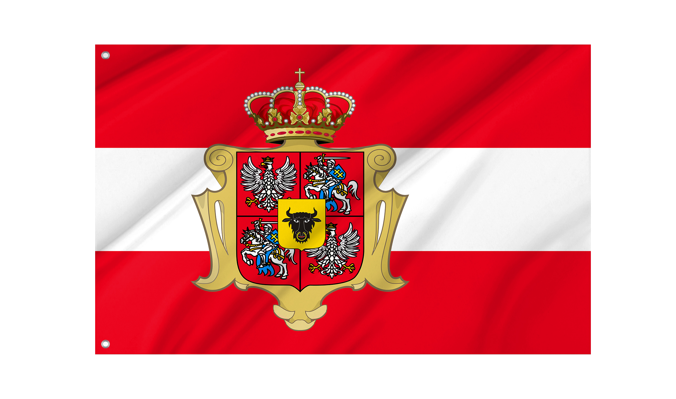 Polish-Lithuanian Commonwealth Wettin Flag for Indoor & Outdoor Use