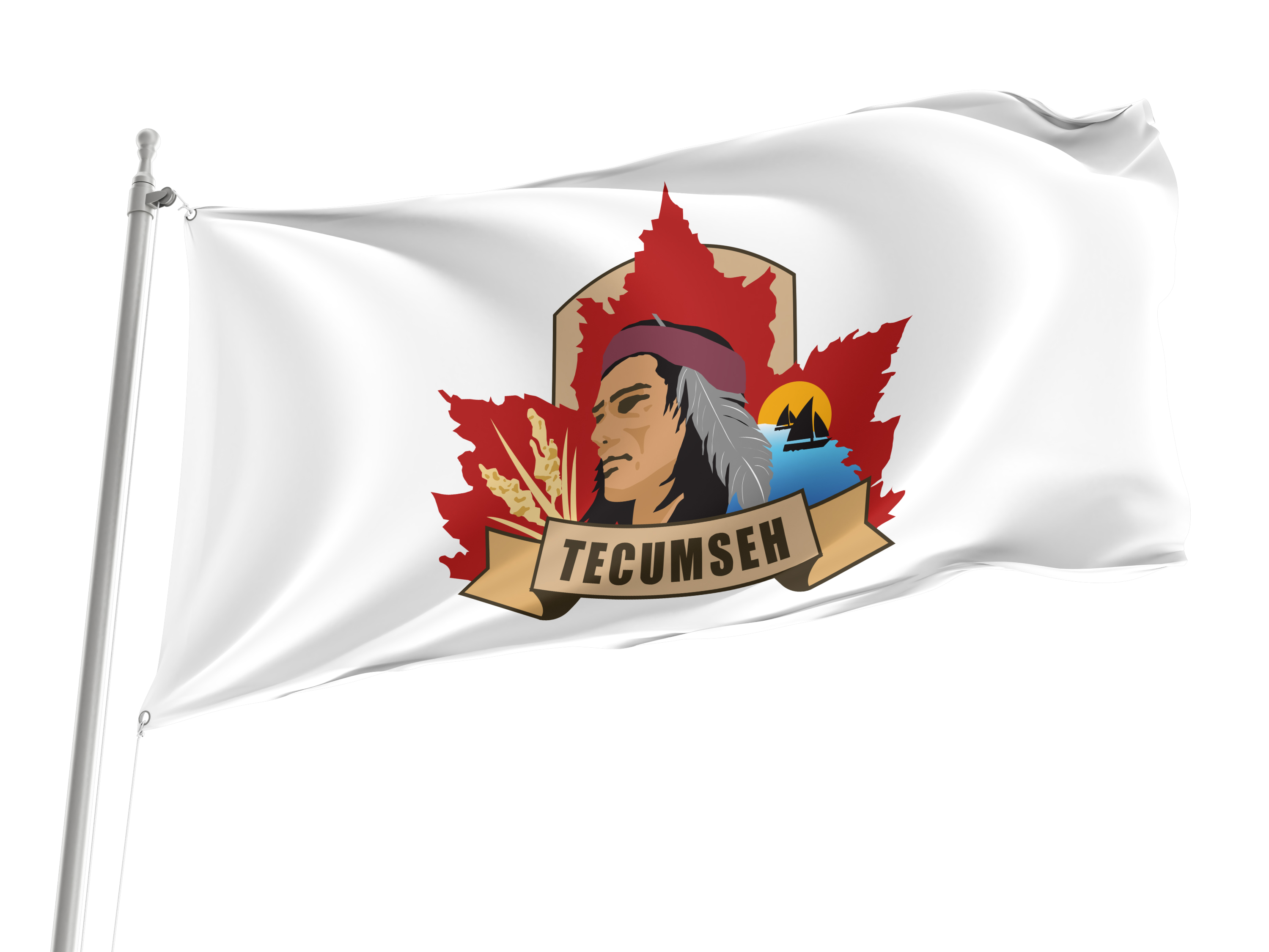 Tecumseh Flag for Indoor & Outdoor Use