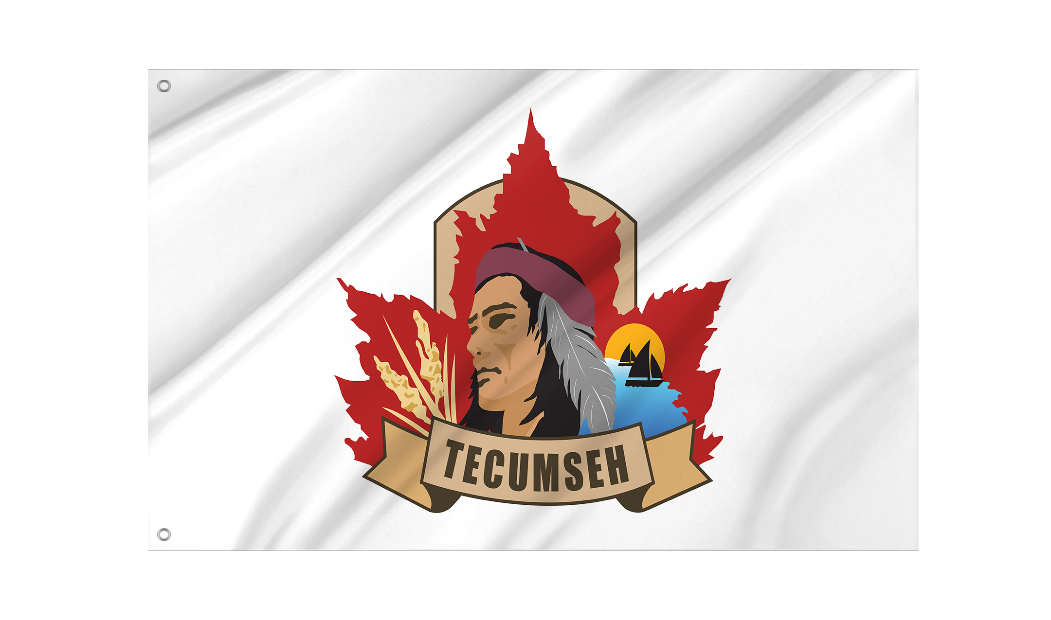 Tecumseh Flag for Indoor & Outdoor Use