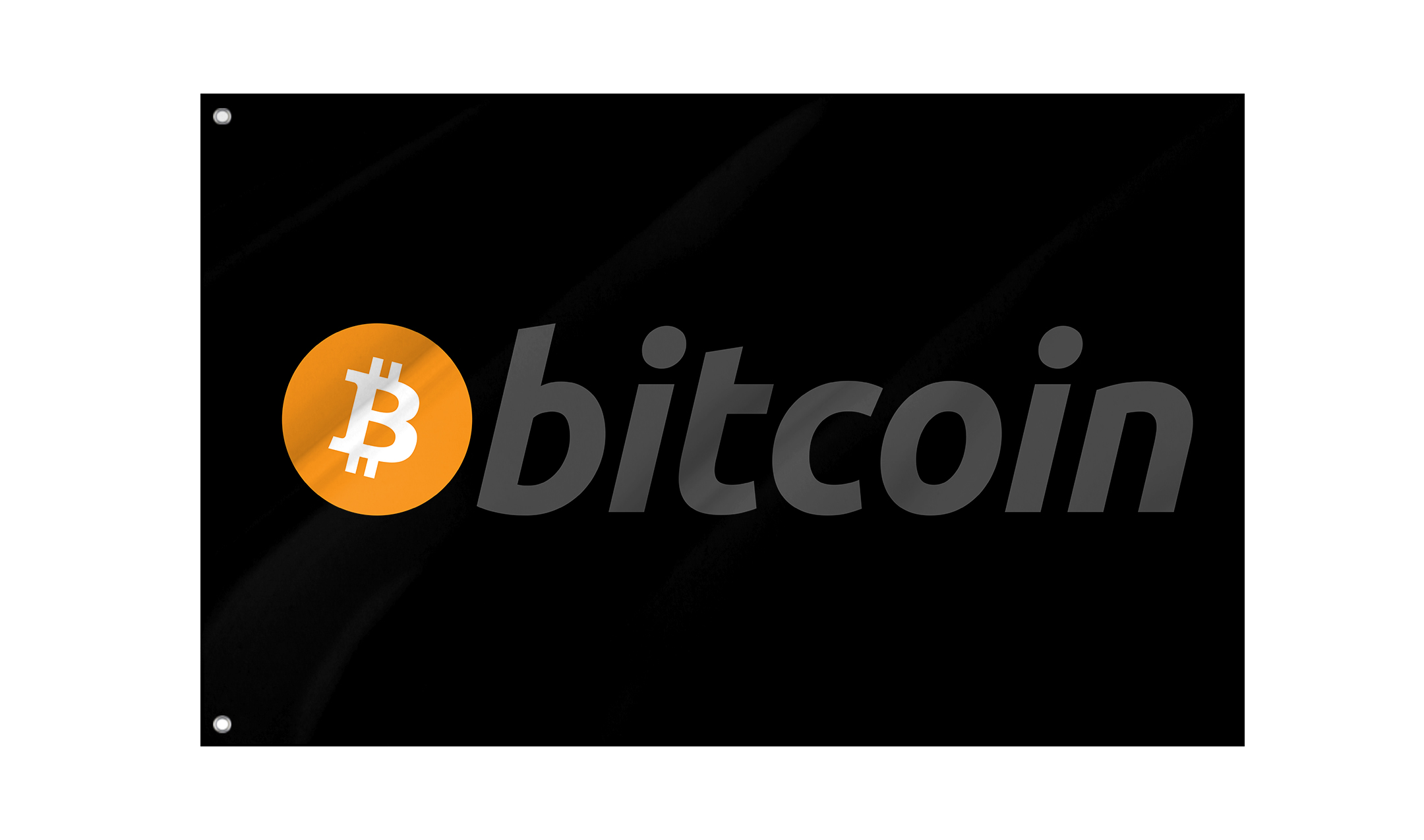 Bitcoin Black Flag for Indoor & Outdoor Use