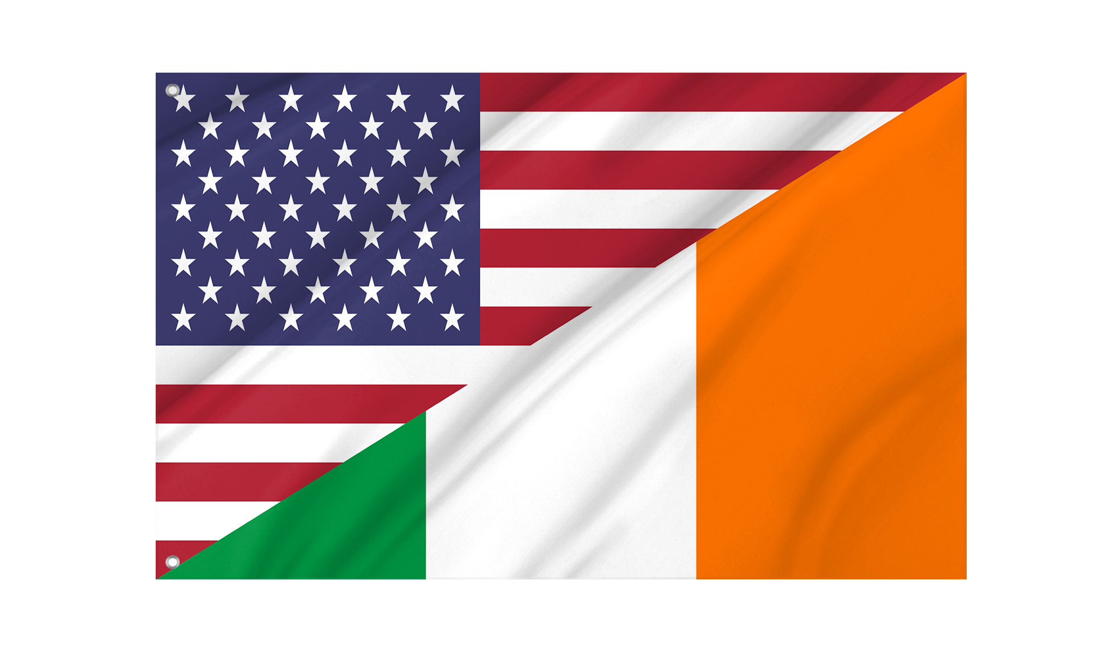 United States and Ireland Friendship Flag for Indoor & Outdoor Use