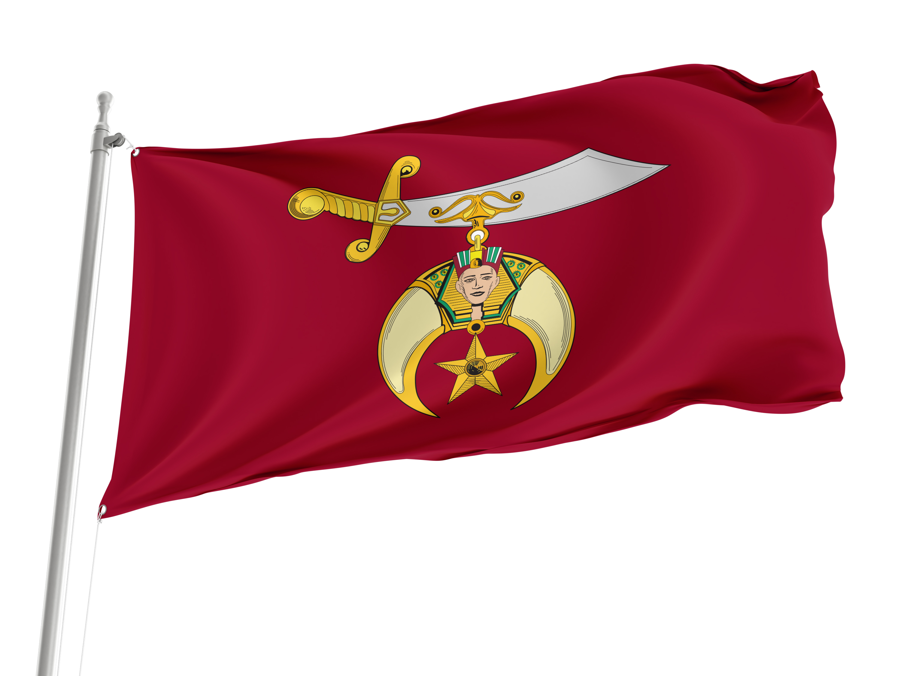 Shriner Flag for Indoor & Outdoor Use