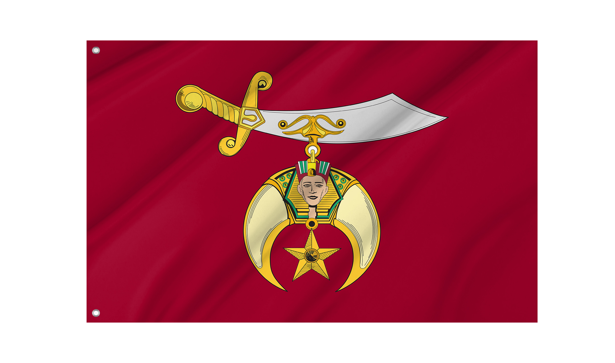 Shriner Flag for Indoor & Outdoor Use
