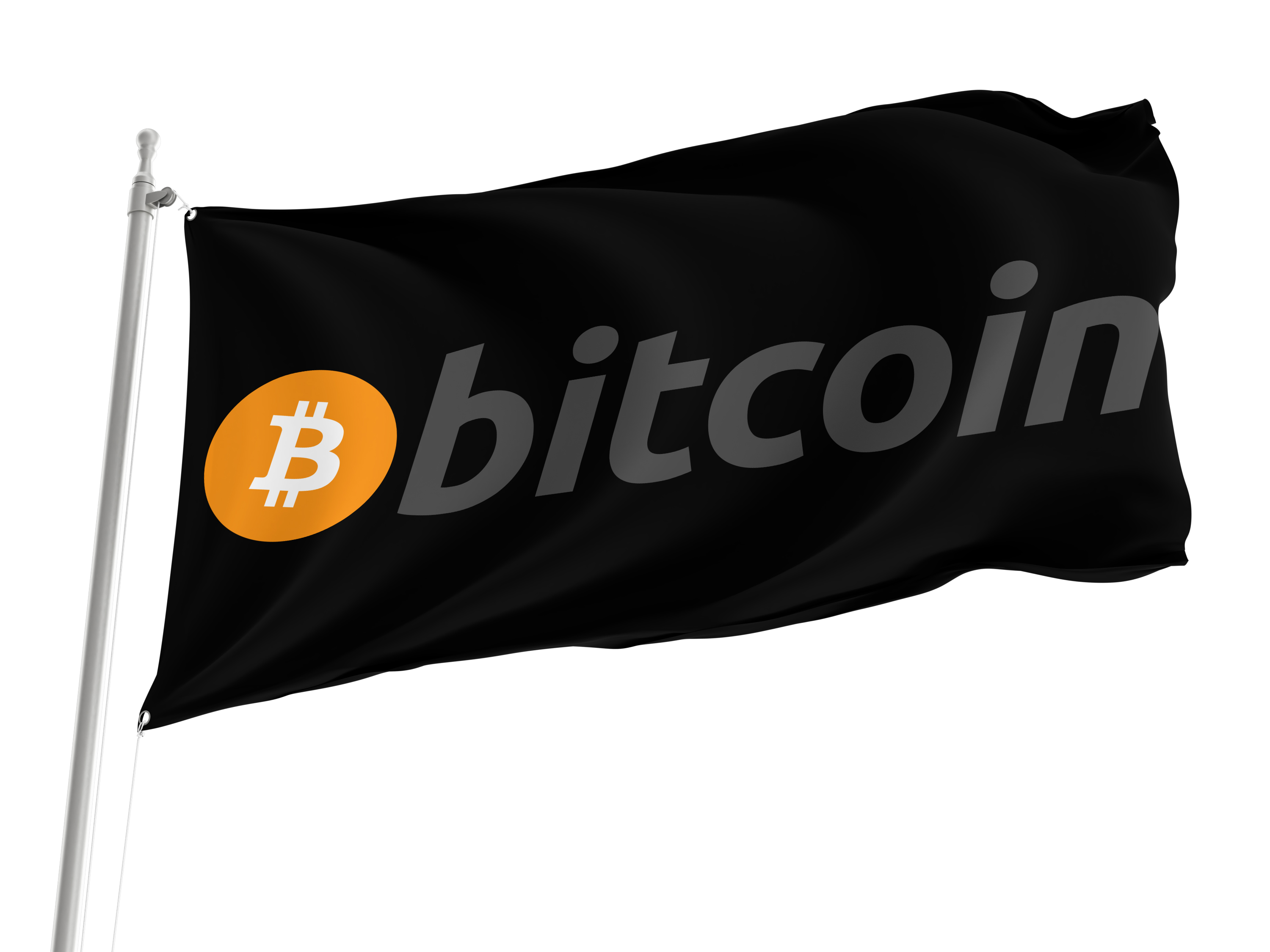 Bitcoin Black Flag for Indoor & Outdoor Use