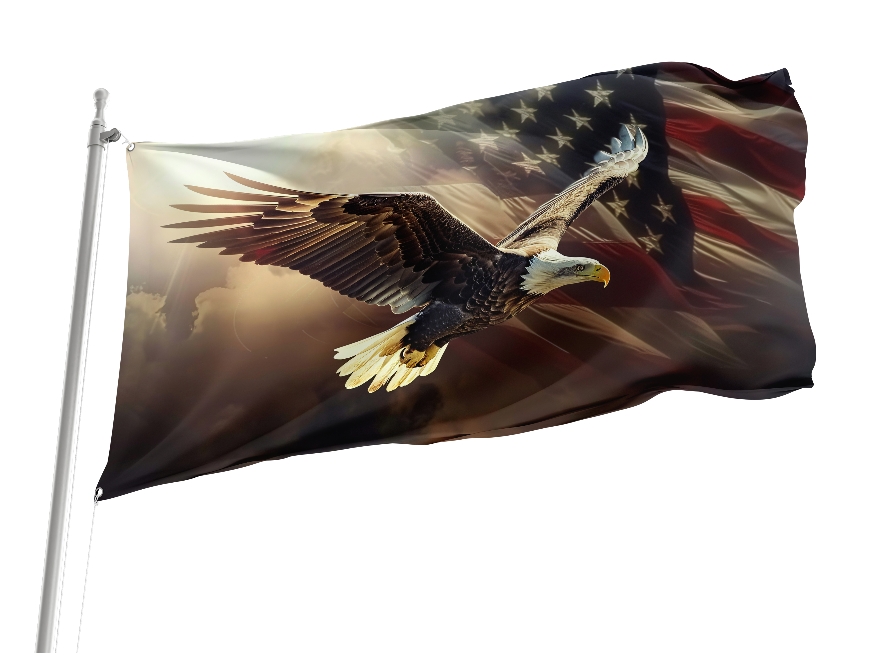 American eagle for us national loyalty day celebration Flag