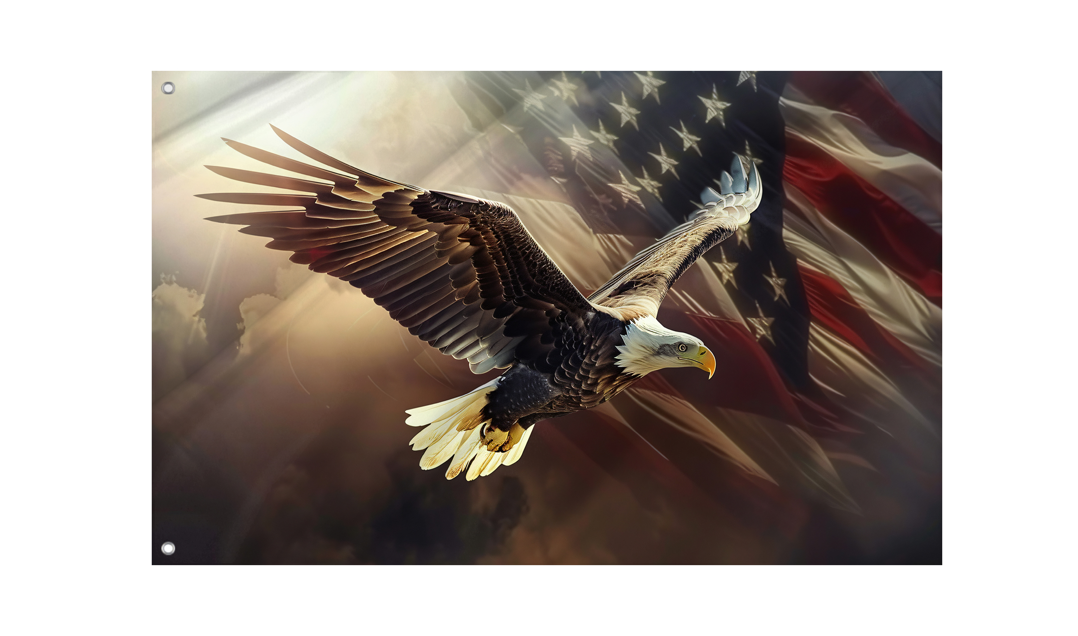 American eagle for us national loyalty day celebration Flag