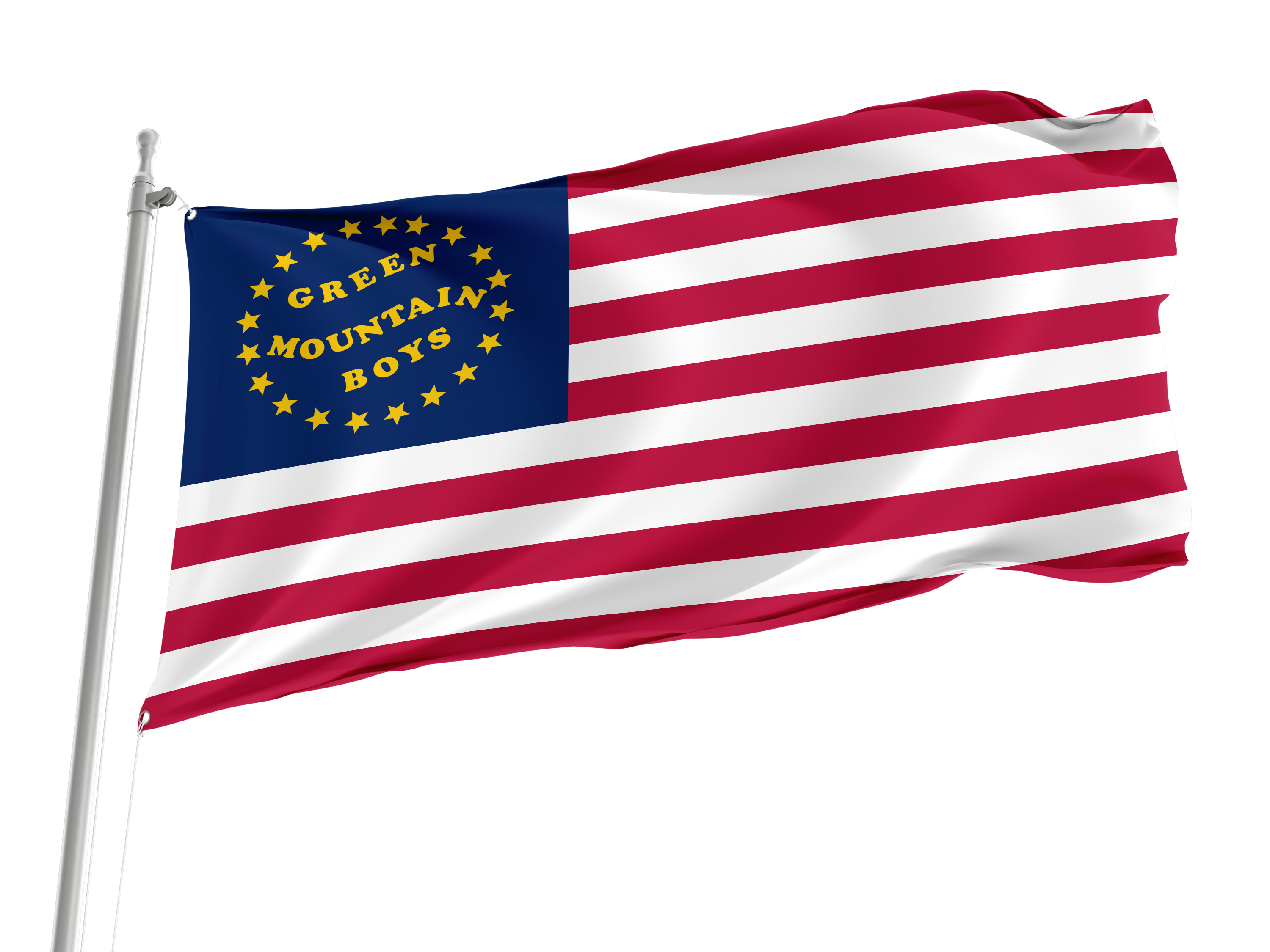 Green Mountain Boys battle Flag for Indoor & Outdoor Use