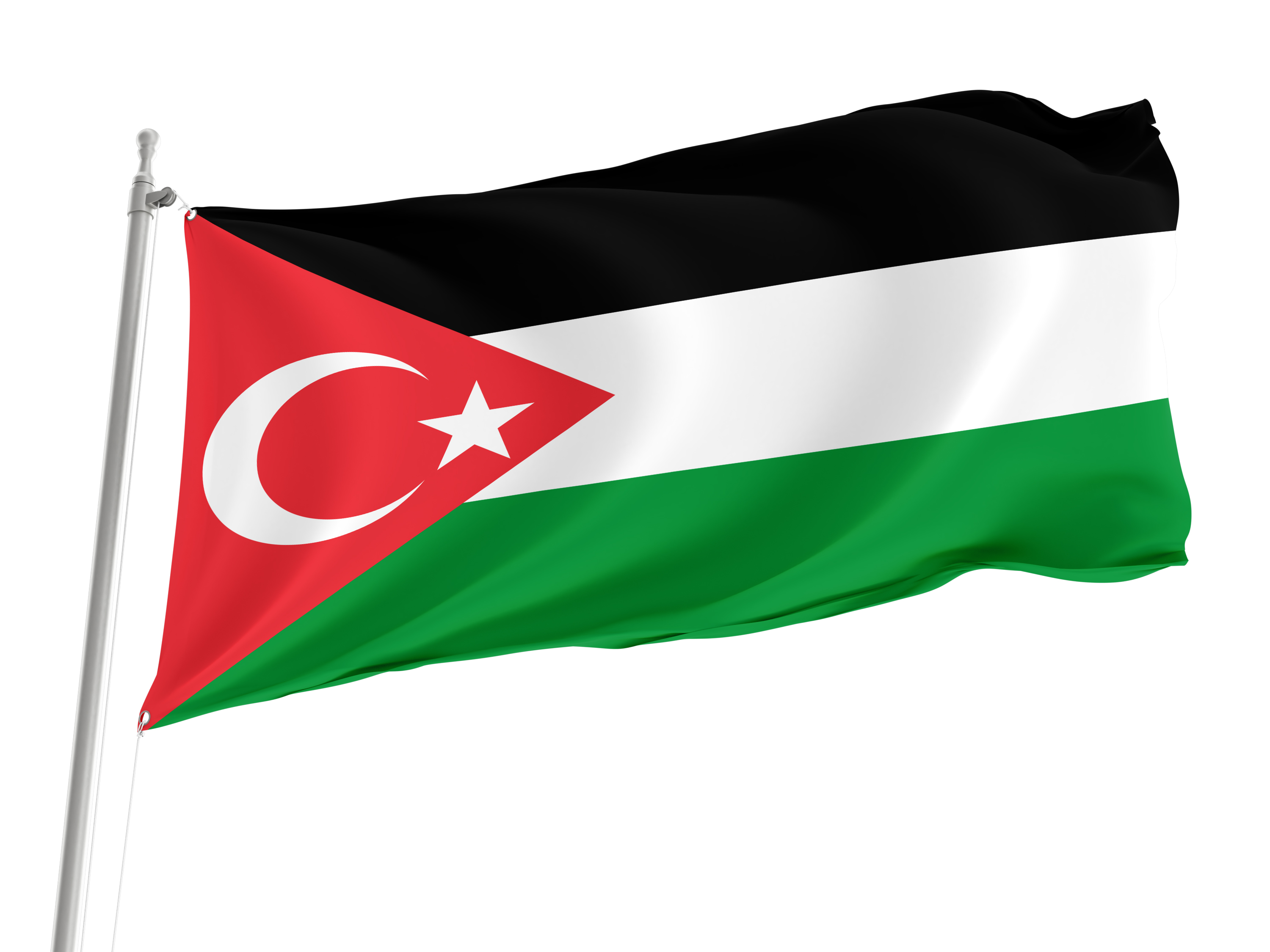 Gaza-Turkey Solidarity Flag for Indoor & Outdoor Use