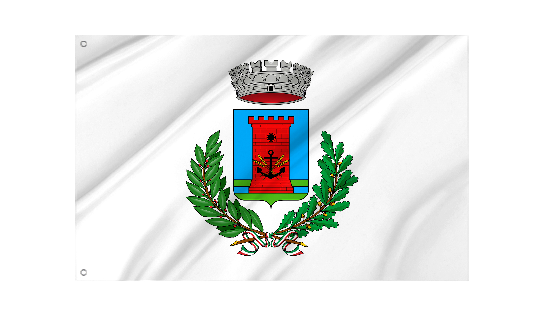 Fiumicino Flag for Indoor & Outdoor Use