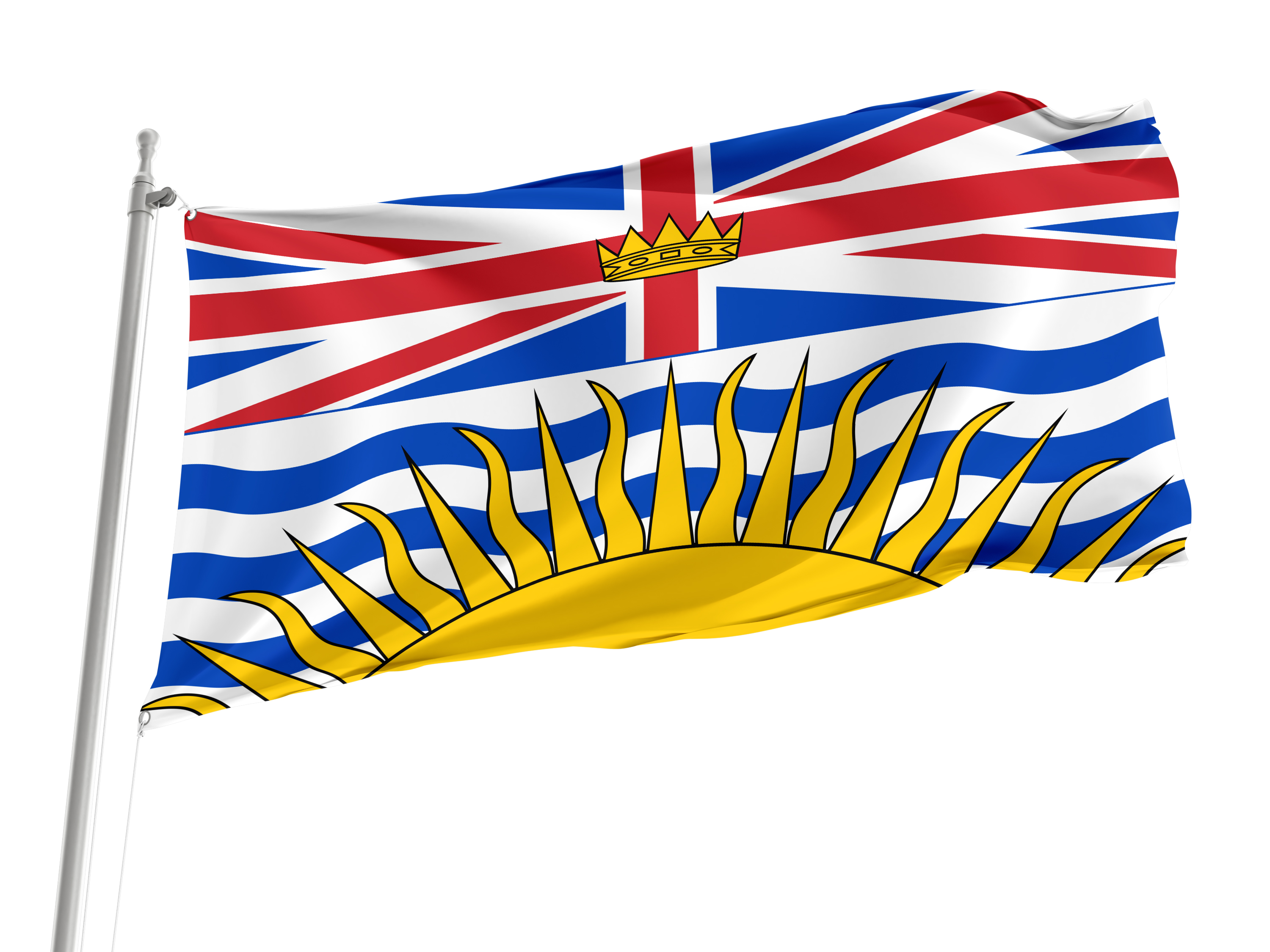 British Columbia Flag for Indoor & Outdoor Use
