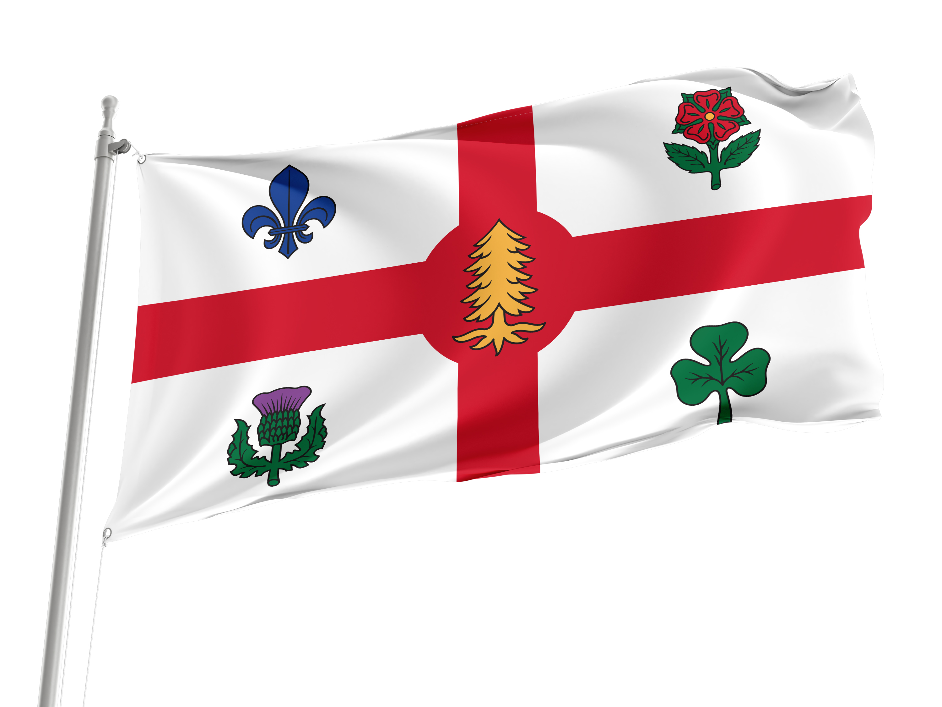 Montreal Flag for Indoor & Outdoor Use