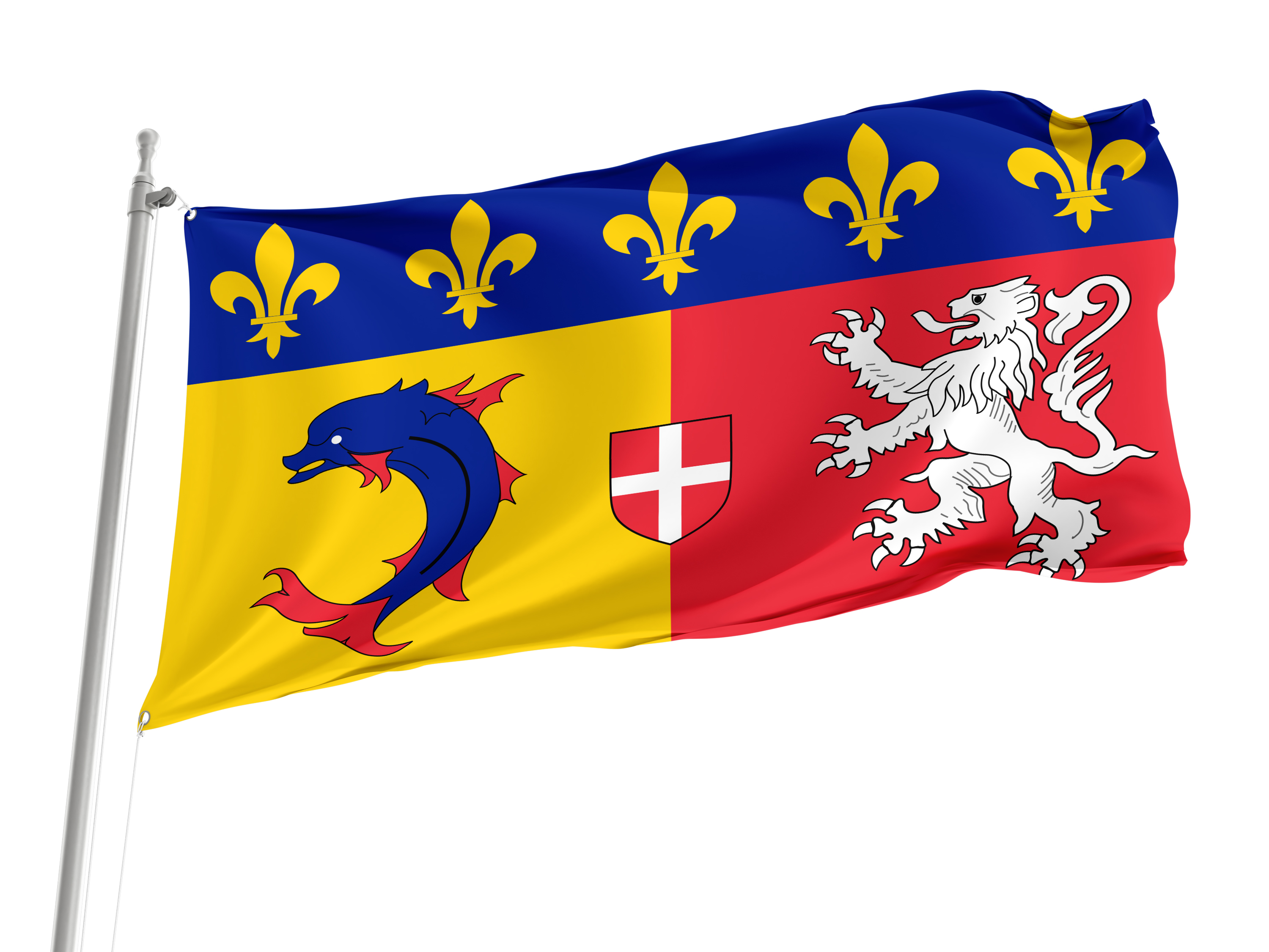 Rhône-Alpes Flag for Indoor & Outdoor Use
