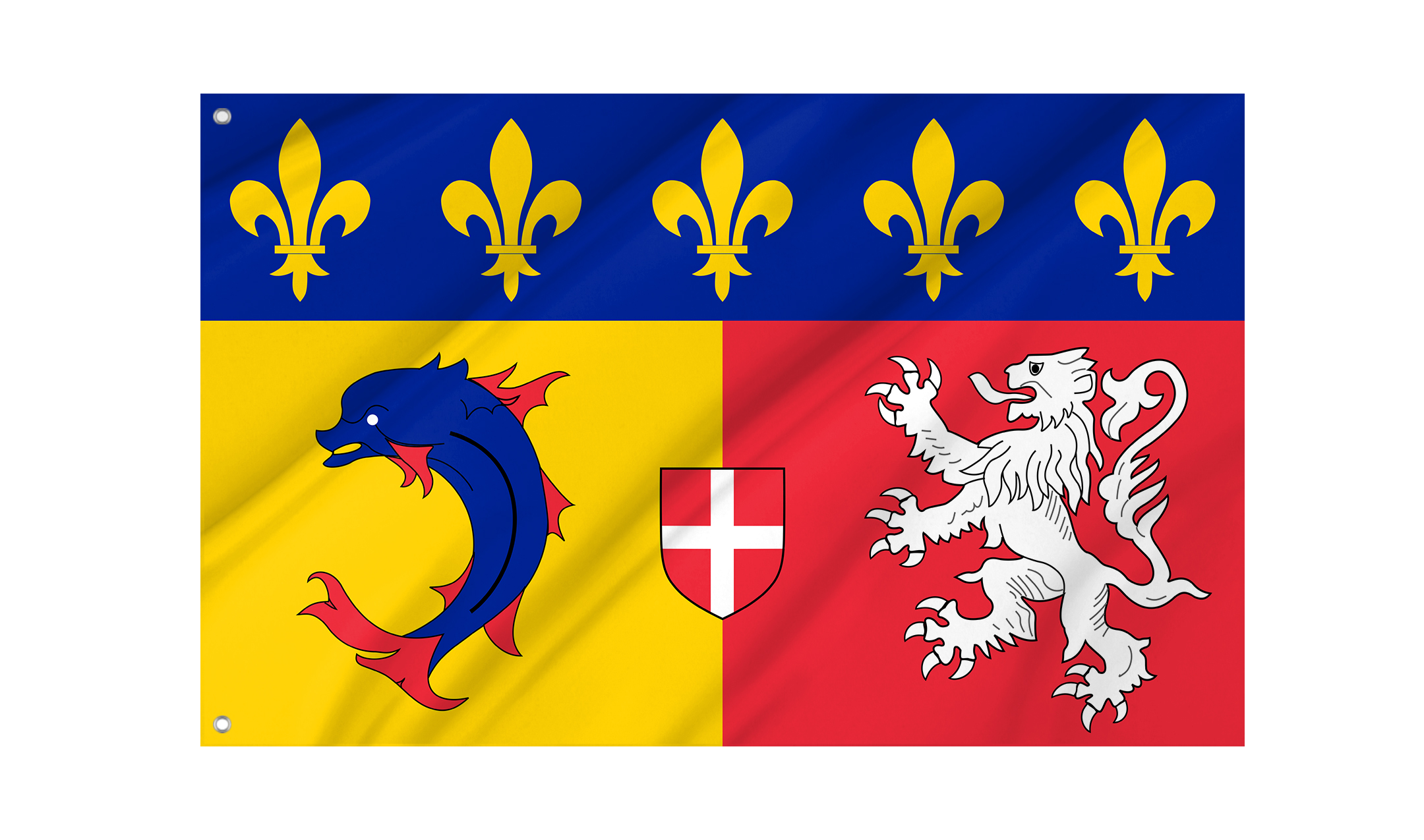 Rhône-Alpes Flag for Indoor & Outdoor Use