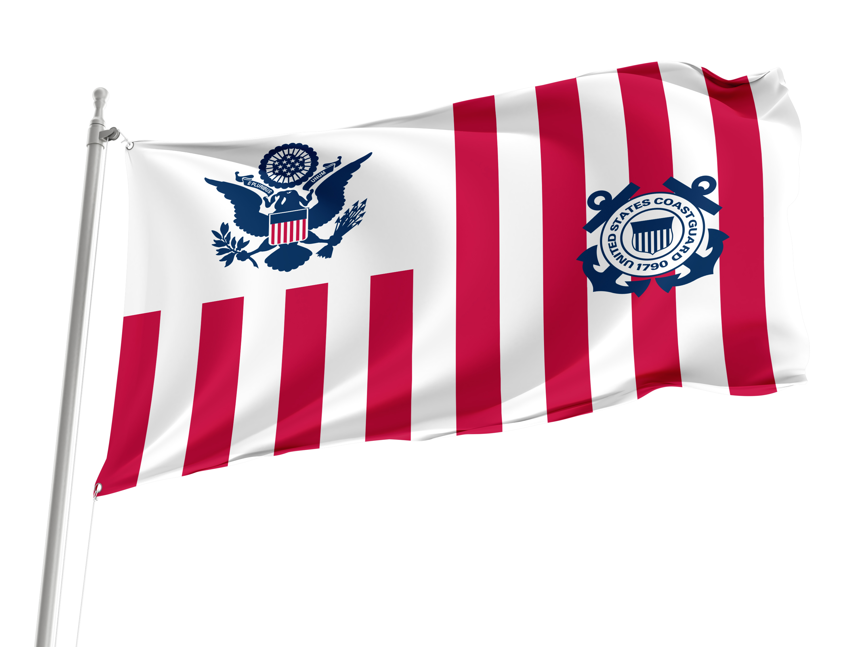 U.S. Coast Guard Flag for Indoor & Outdoor Use