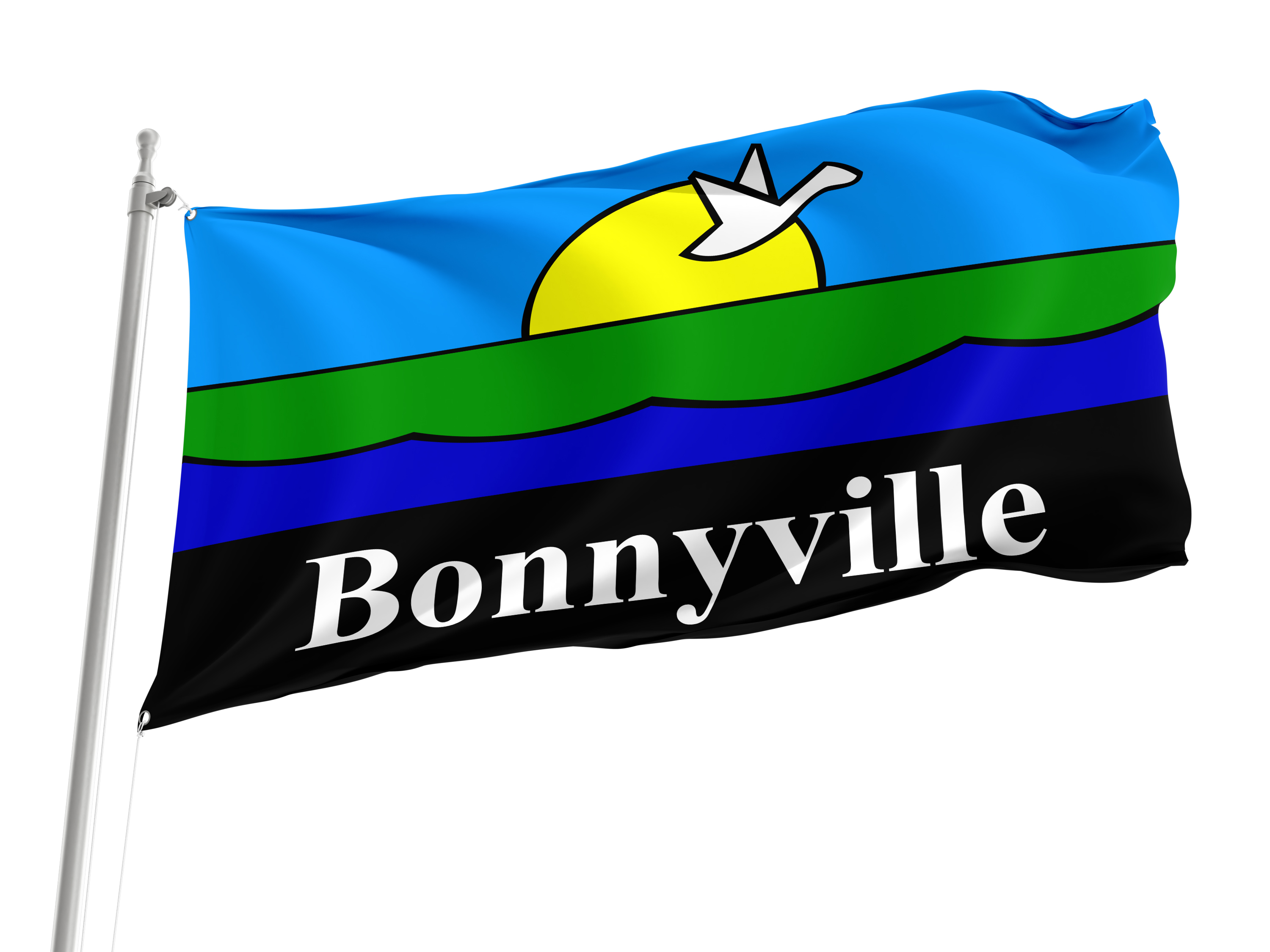 Bonnyville Flag for Indoor & Outdoor Use