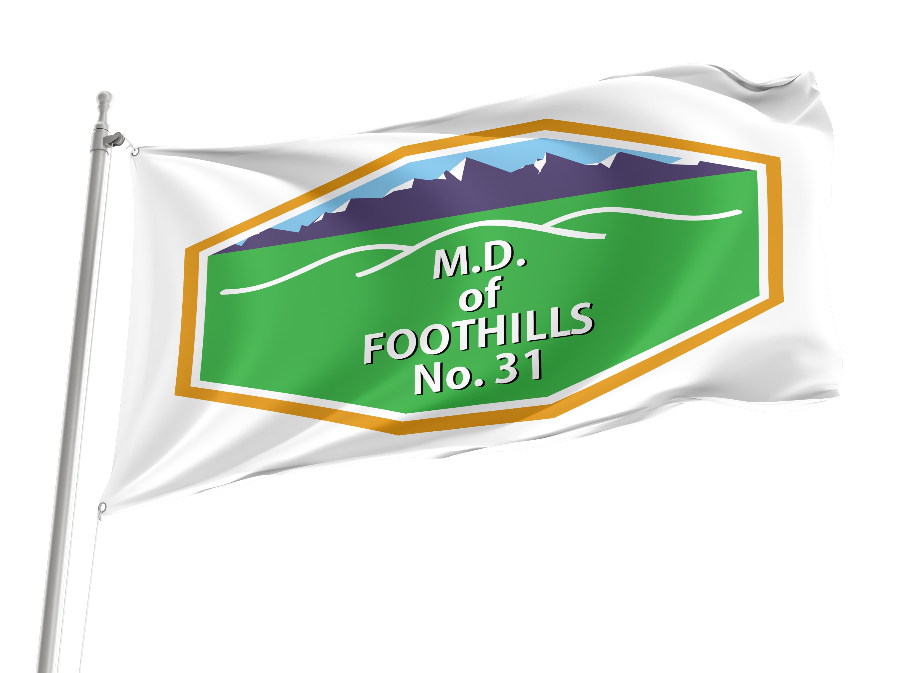 Foothills County Flag for Indoor & Outdoor Use