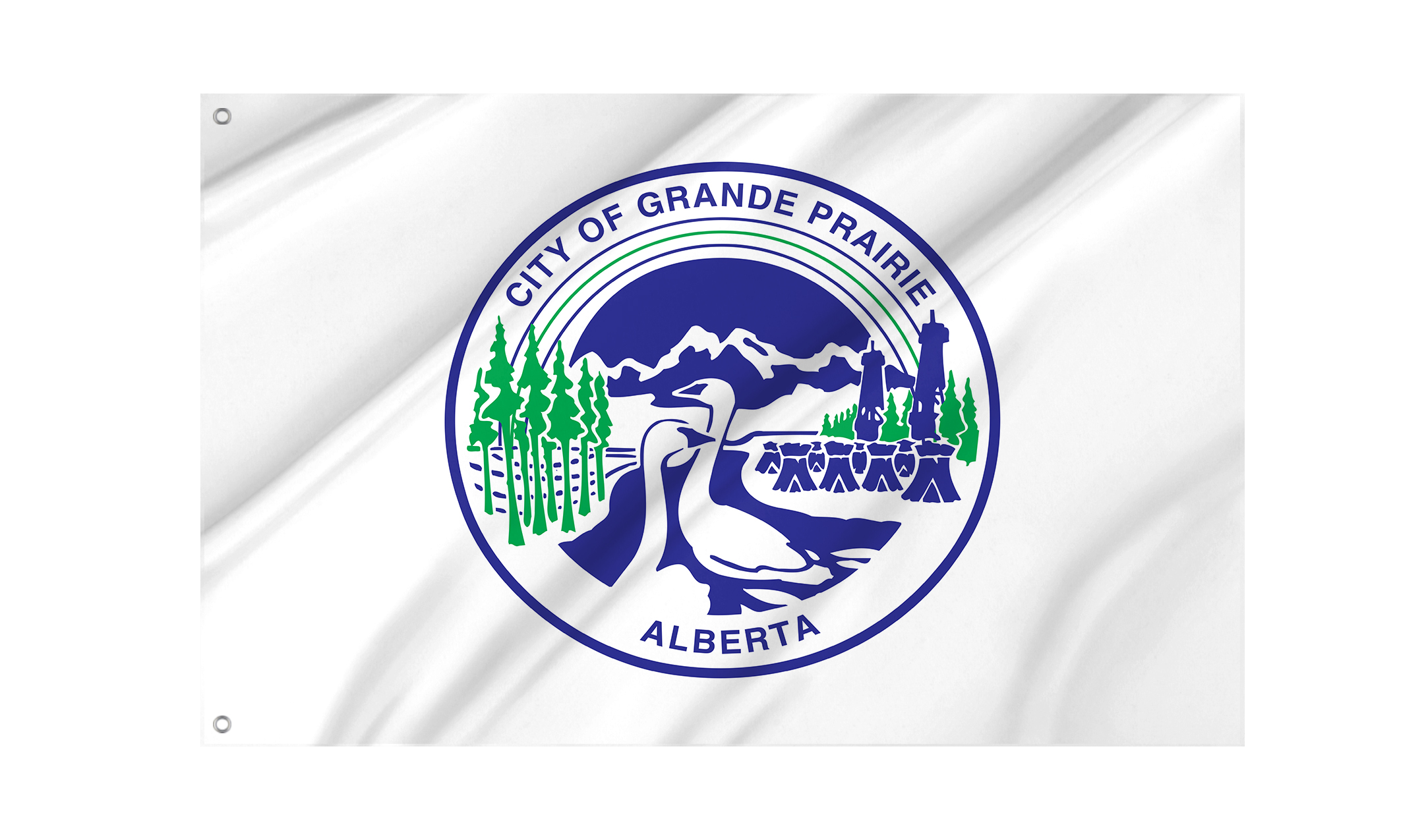 Grande Prairie Flag for Indoor & Outdoor Use