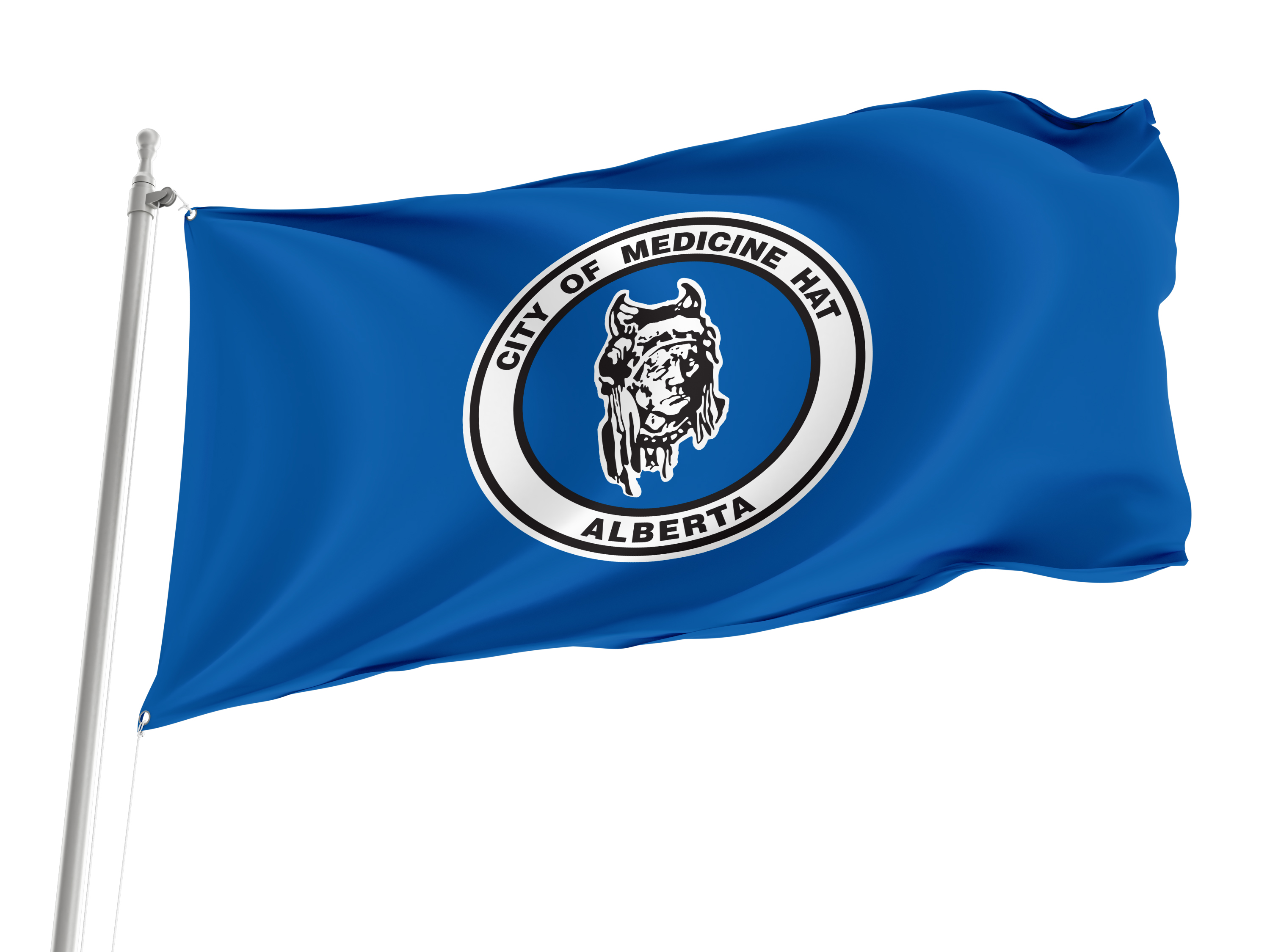 Medicine Hat Flag for Indoor & Outdoor Use
