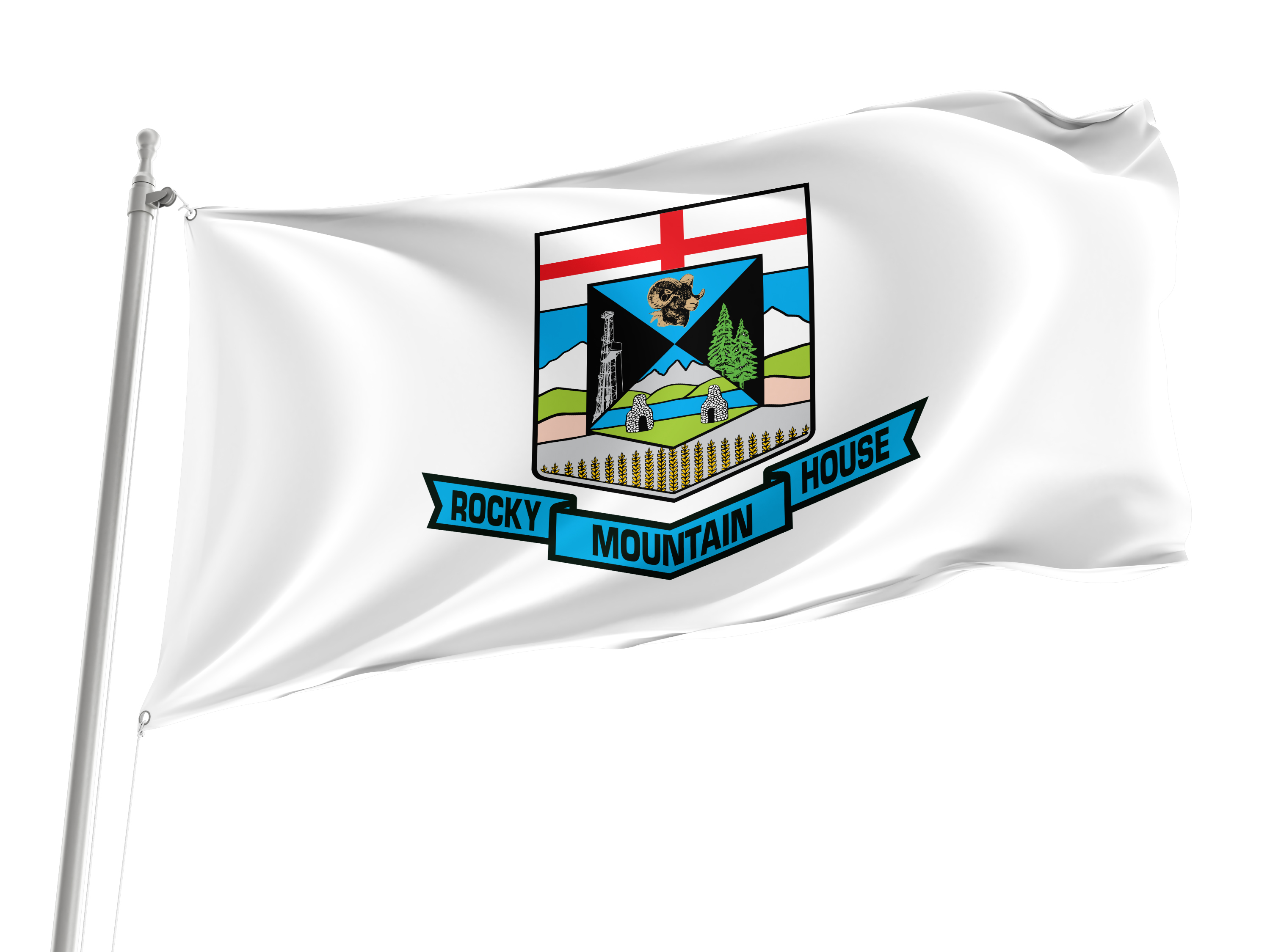 Rocky Mountain House Flag for Indoor & Outdoor Use